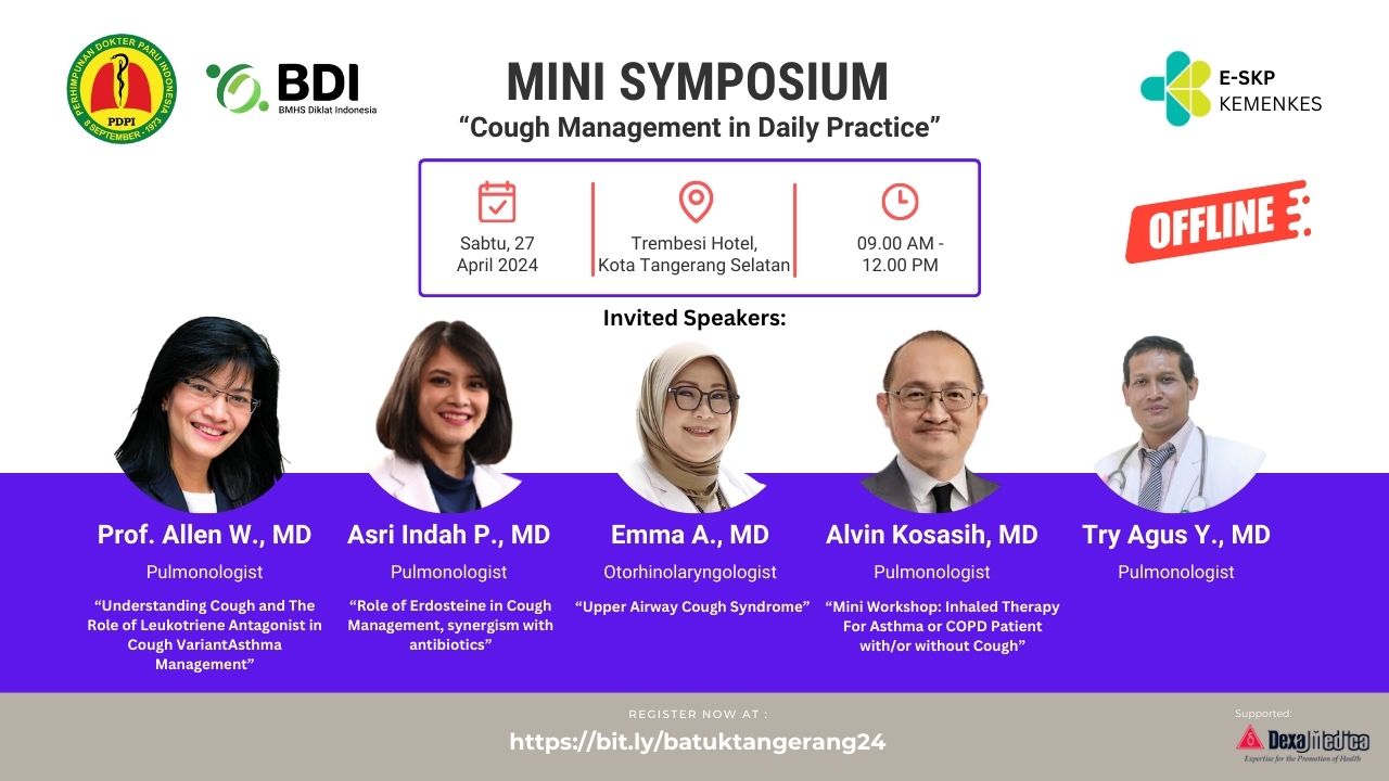 Seminar PDPI - BDI - Cough Management In Daily Practice 