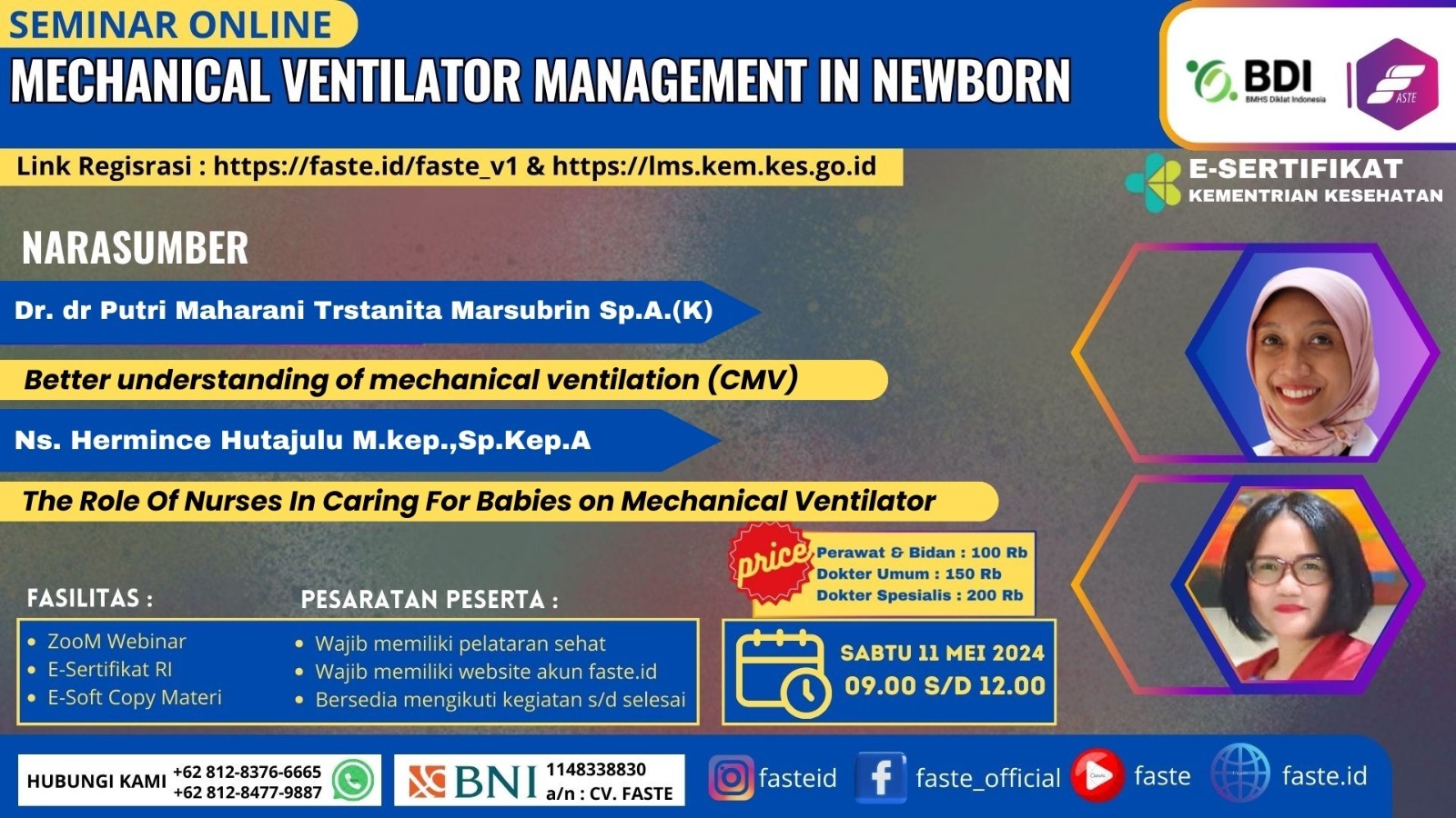 Seminar BDI - Faste - Mechanical Ventilator Management In Newborn