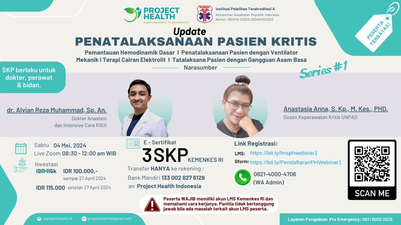 Webinar Update Penatalaksanaan Pasien Kritis