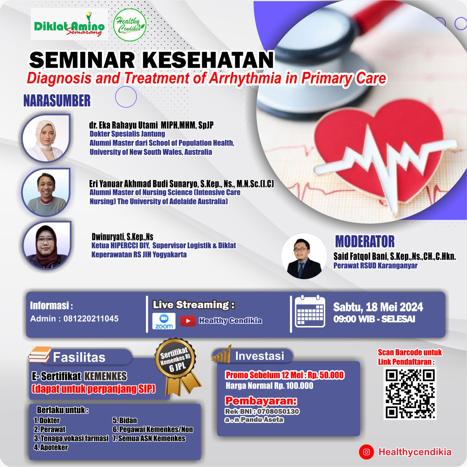 Webinar Diagnosis and Treatment of Arrhythmia  in Primary Care