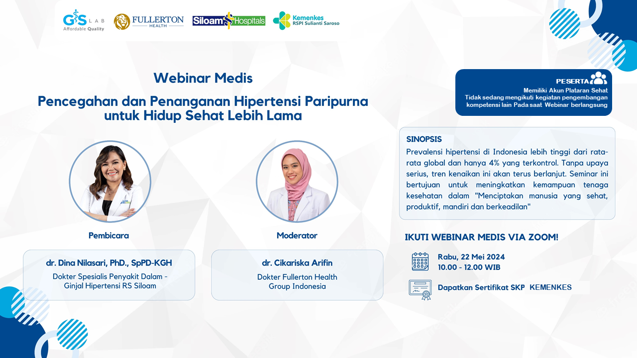 Pencegahan dan Penanganan Hipertensi Paripurna untuk Hidup Sehat Lebih Lama 