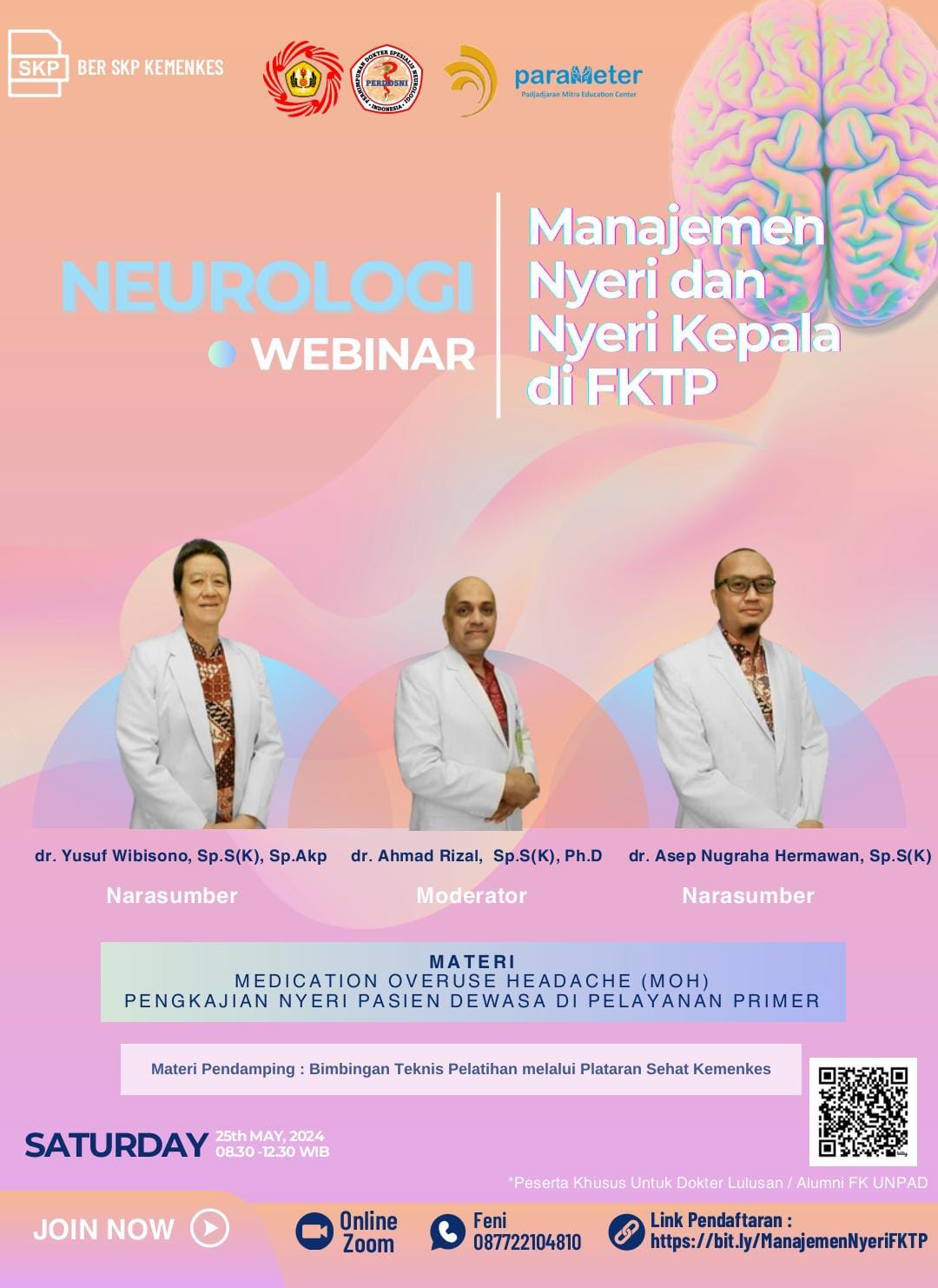 Webinar Tatalaksana Nyeri di Fasilitas Kesehatan Tingkat Pertama 