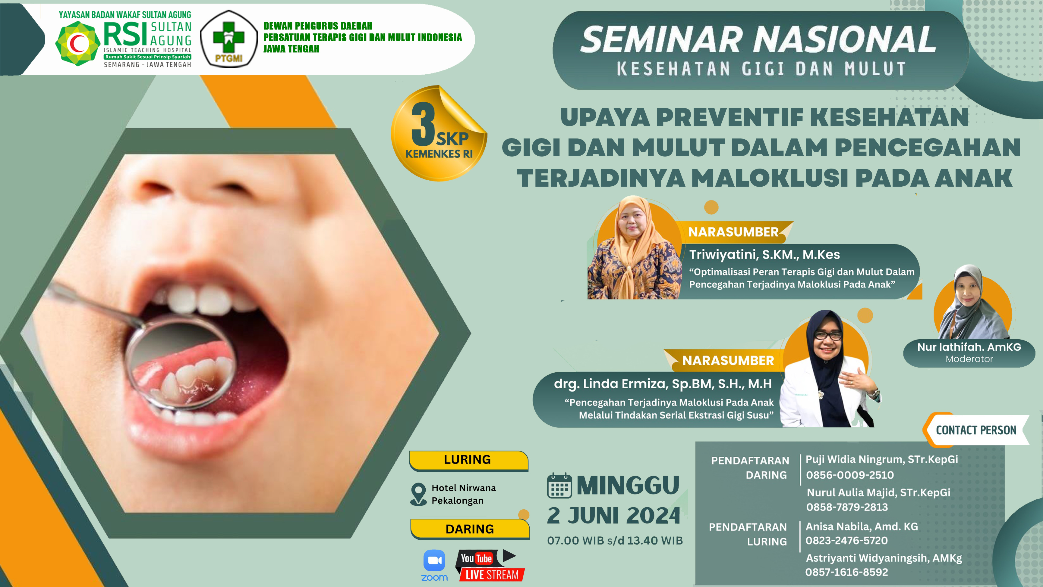  Seminar Kesehatan Gigi Dan Mulut Upaya Preventif Kesehatan Gigi Dan Mulut Dalam Pencegahan Terjadinya Maloklusi Pada Anak