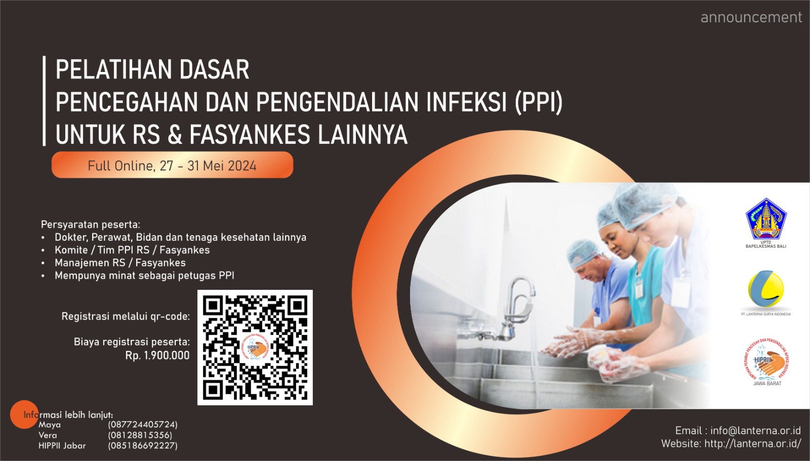 PENCEGAHAN DAN PENGENDALIAN INFEKSI DASAR BAGI TENAGA KESEHATAN DI FASILITAS PELAYANAN KESEHATAN PT. LANTERNA