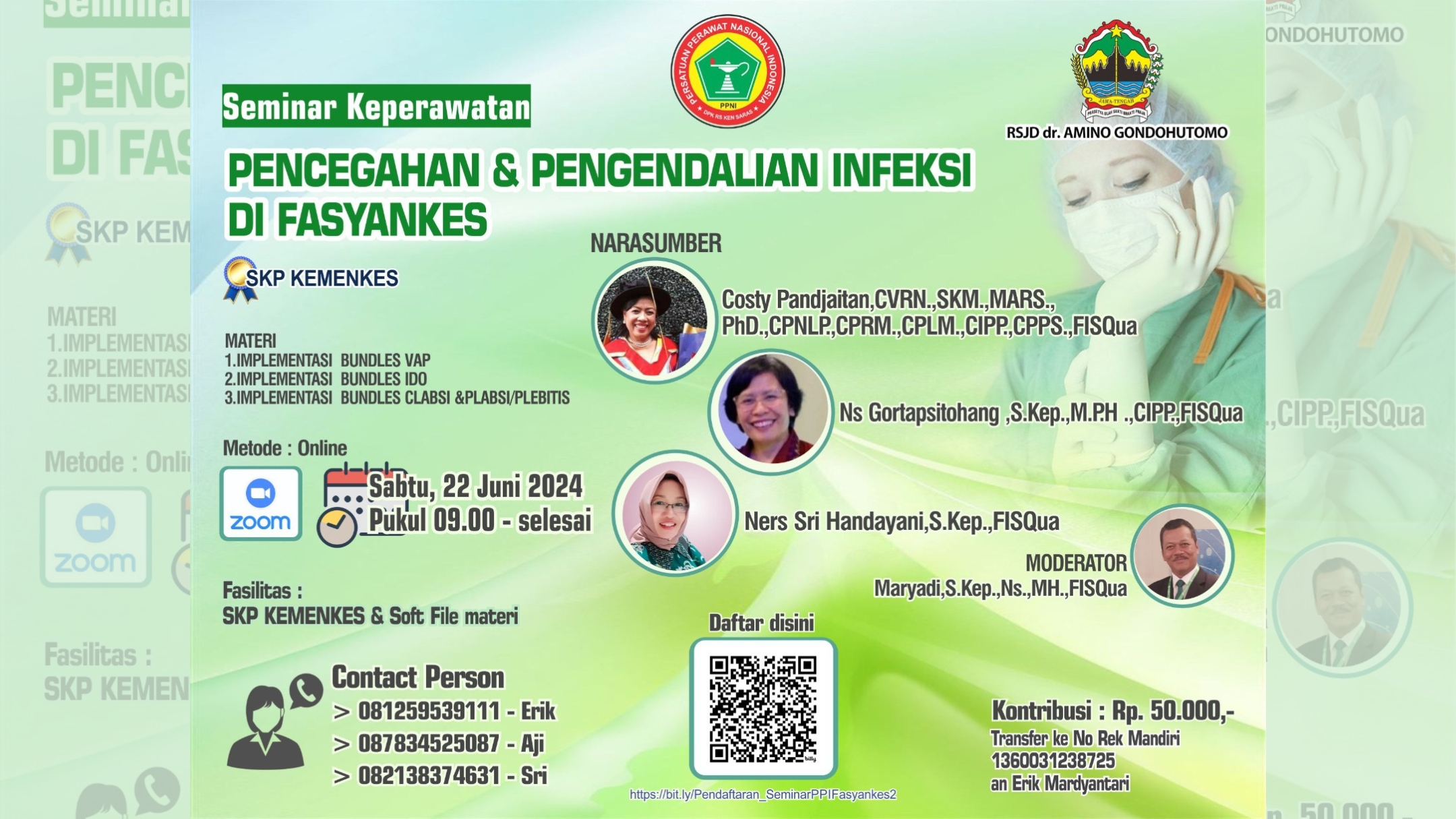 Seminar Keperawatan Pencegahan dan Pengendalian Infeksi di Fasilitas Pelayanan Kesehatan