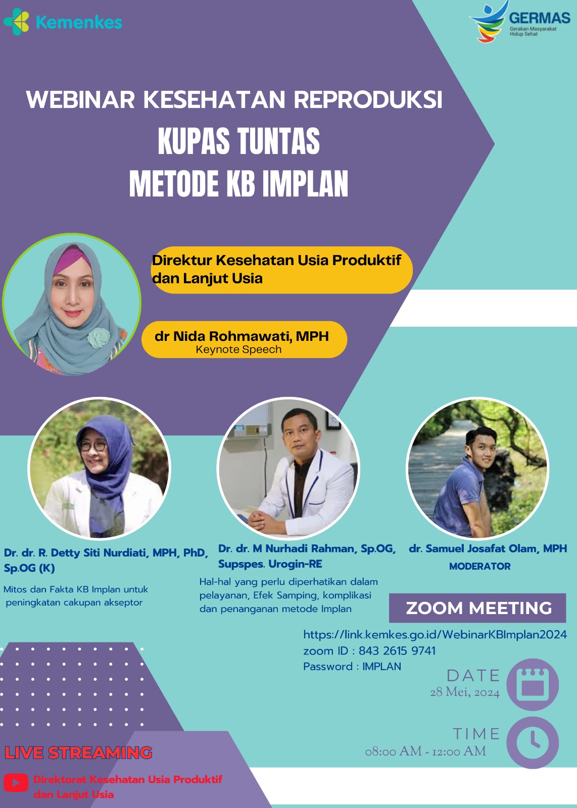 WEBINAR NASIONAL KESEHATAN REPRODUKSI KUPAS TUNTAS KB IMPLAN