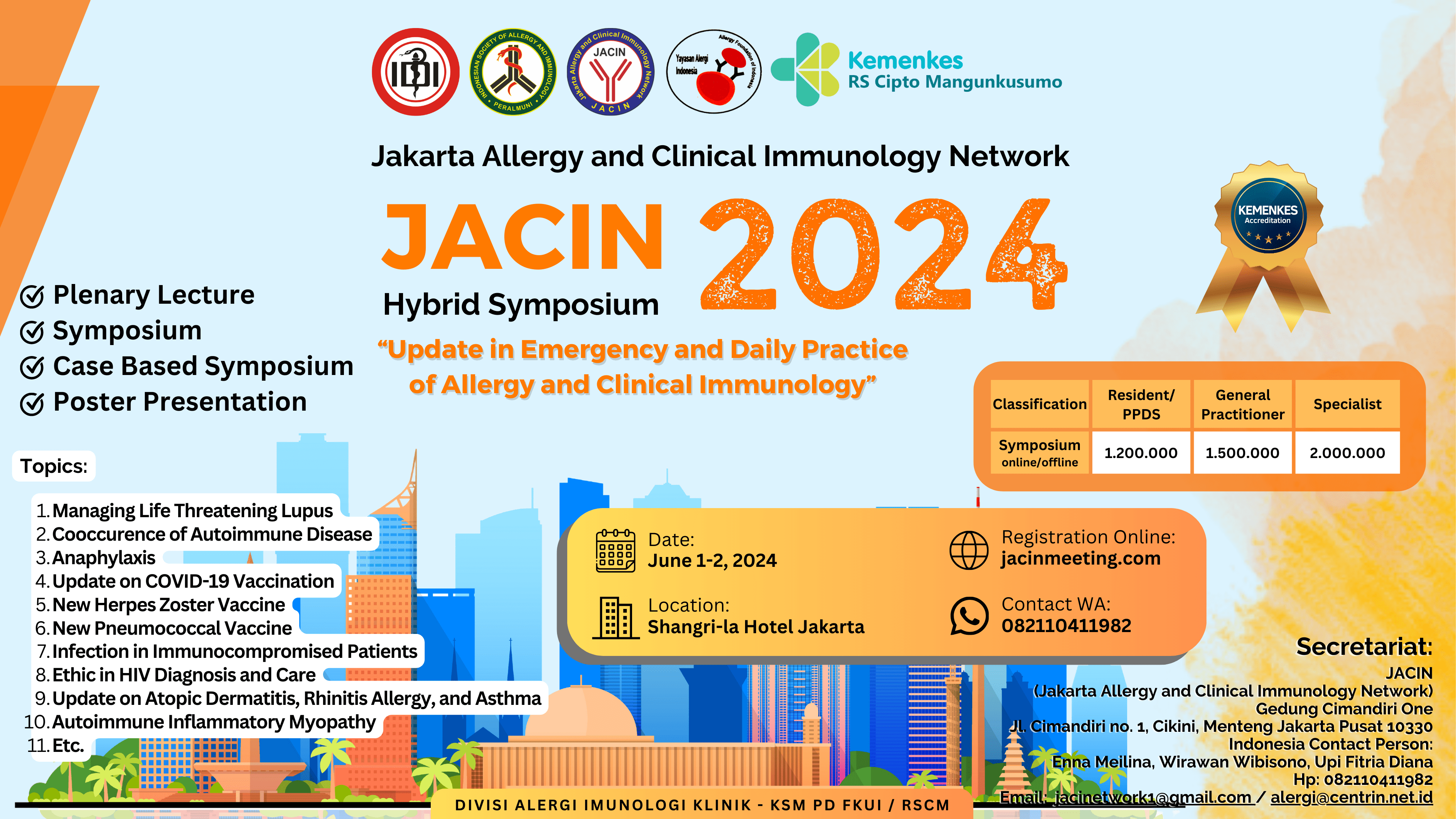 Jakarta Allergy and Clinical Immunology Network (JACIN) 2024