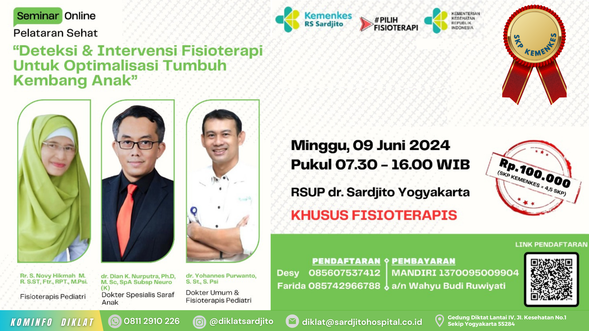 Seminar Deteksi dan Intervensi Fisioterapi untuk Optimalisasi Tumbuh Kembang Anak