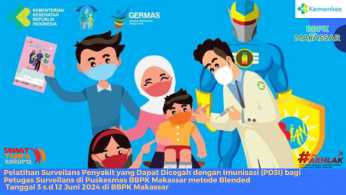 Pelatihan Surveilans Penyakit yang Dapat Dicegah dengan Imunisasi (PD3I) bagi Petugas Surveilans di Puskesmas Angkatan 1