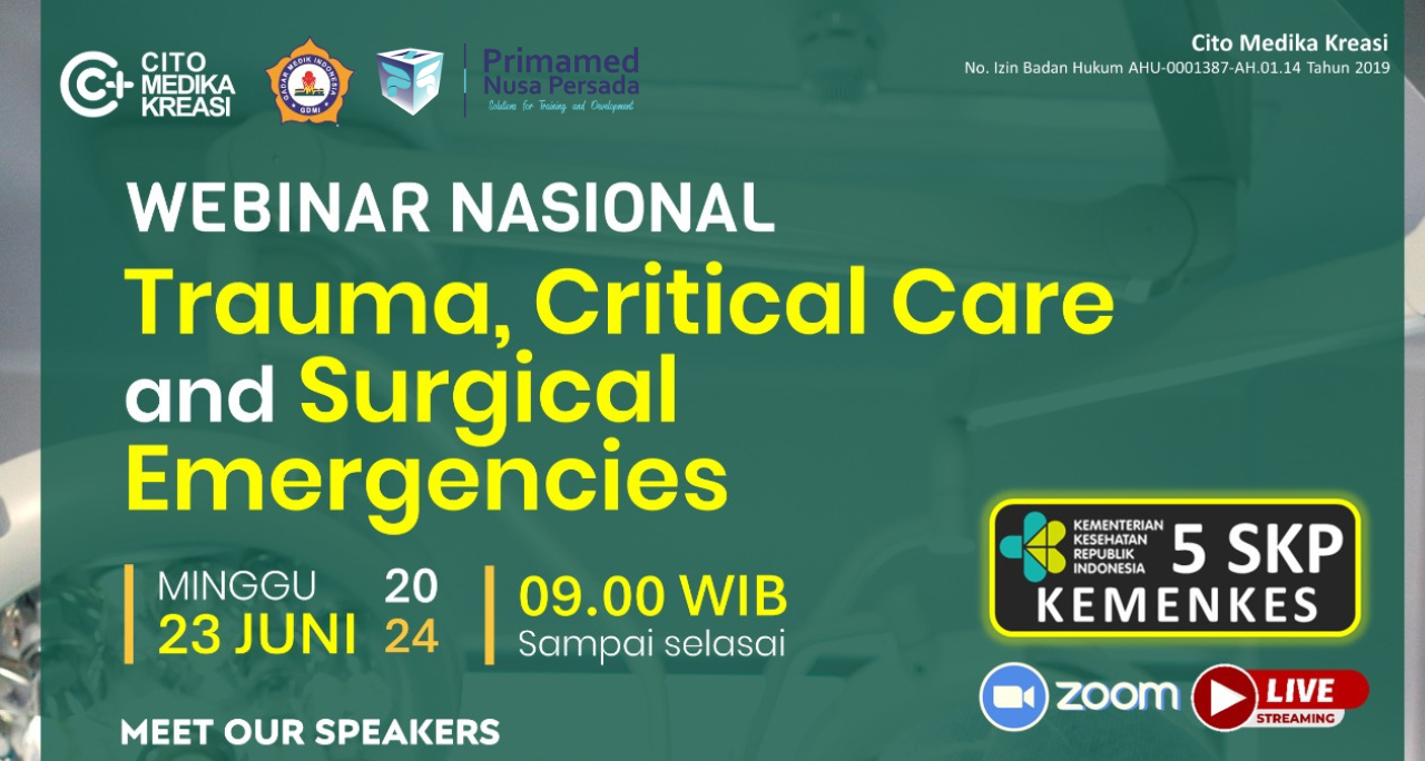 Trauma, Critical Care and Surgical Emergencies