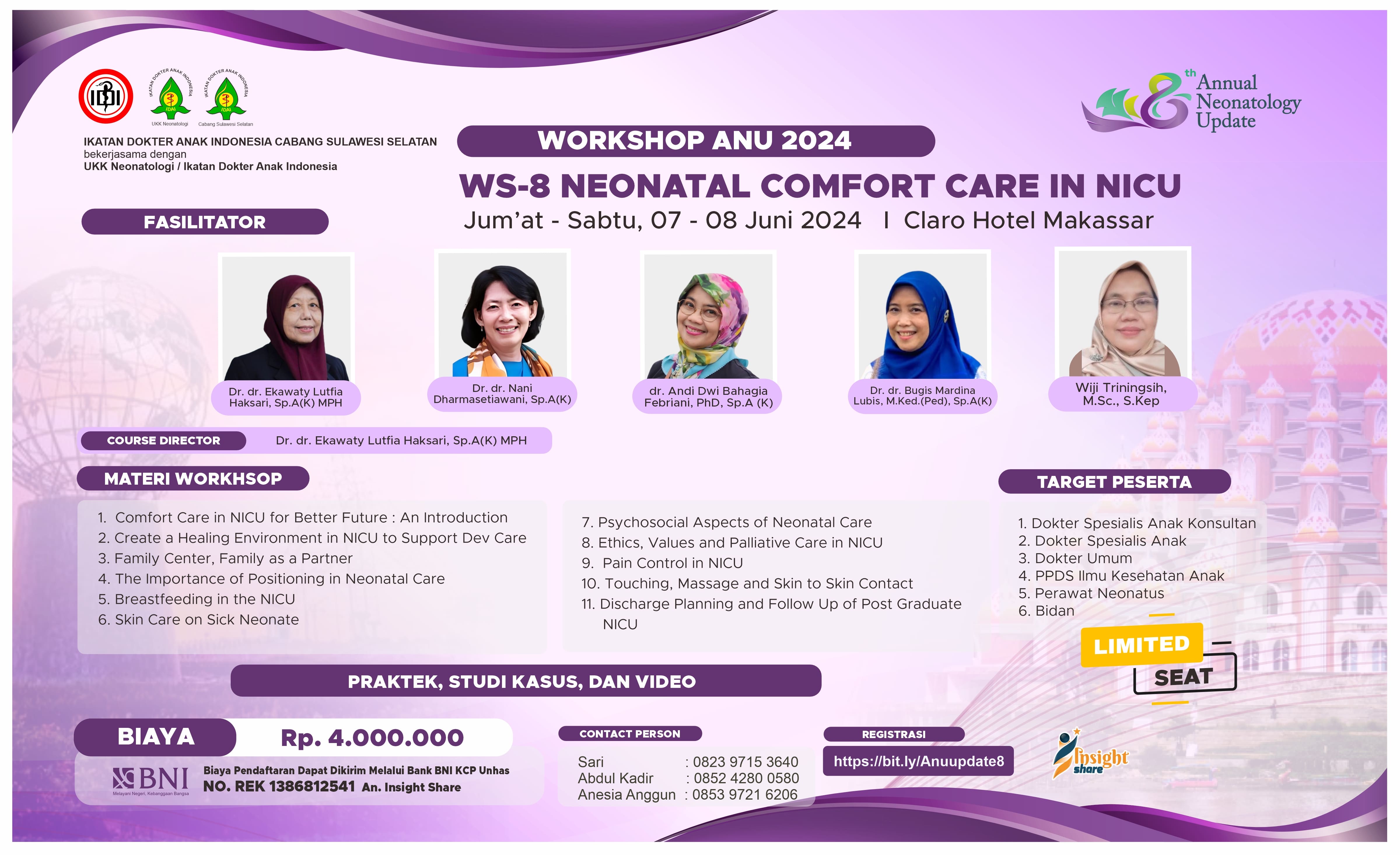 Workshop Neonatal Comfort For NICU Care