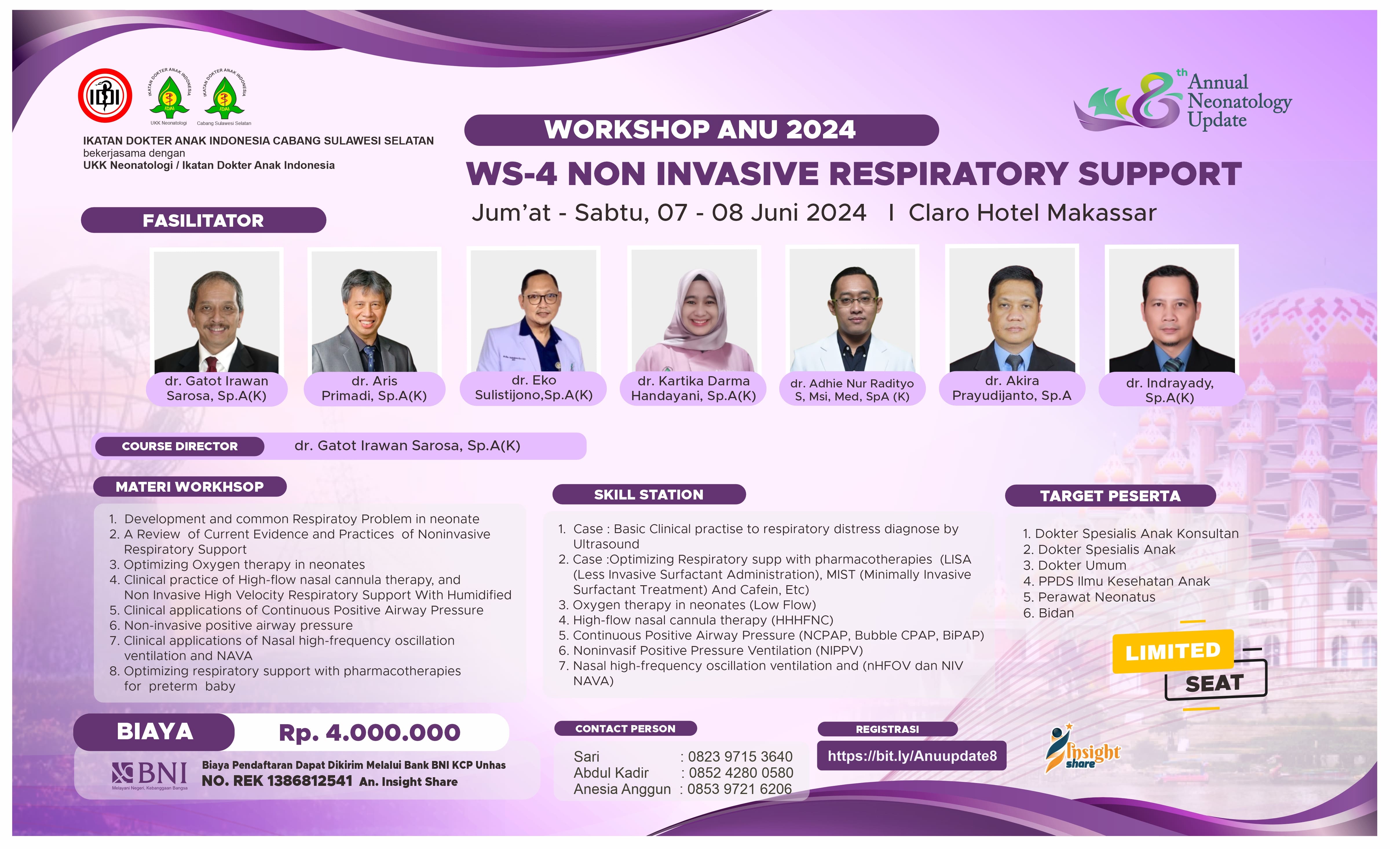 Workshop Non Invasive Respiratory Support