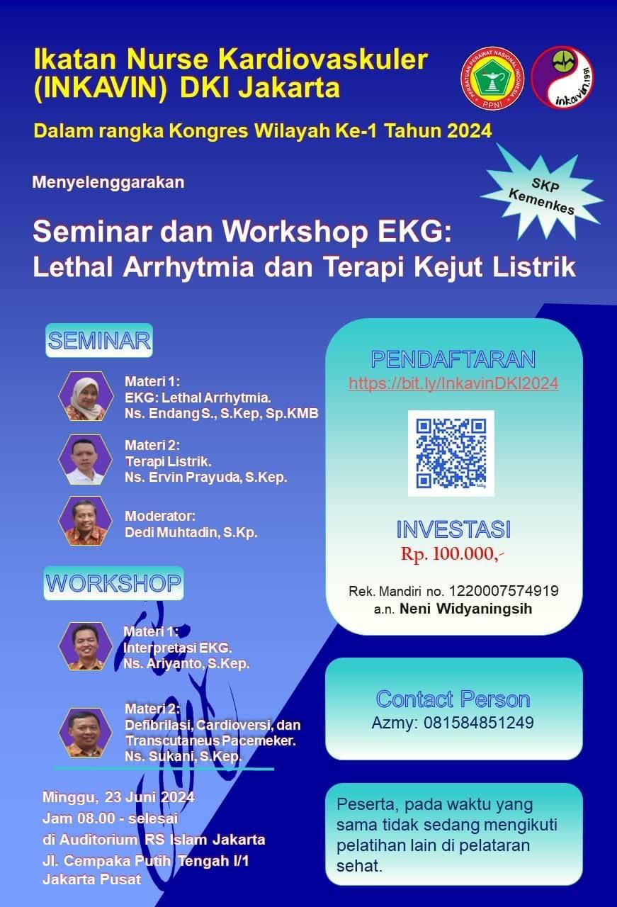 WORKSHOP EKG  LETHAL ARRYTMIA DAN TERAPI KEJUT LISTRIK