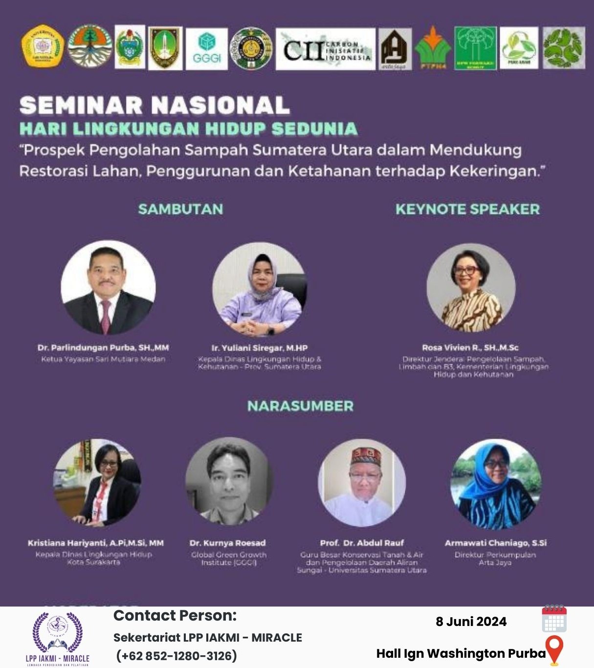 Seminar Nasional Hari Lingkungan Hidup Sedunia - Universitas Sari Mutiara Indonesia