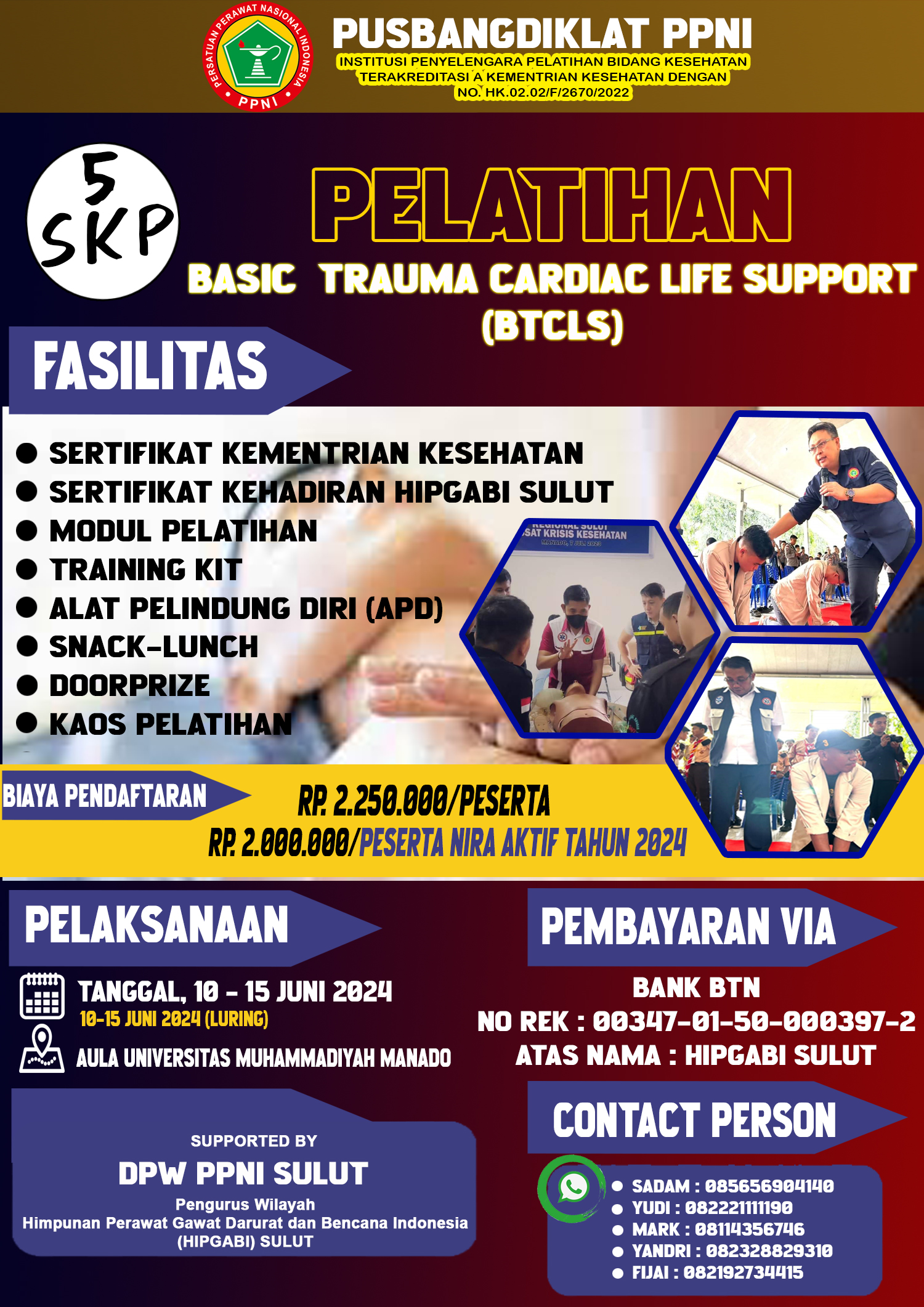 10455-BASIC TRAUMA CARDIAC LIFE SUPPORT (BTCLS)
