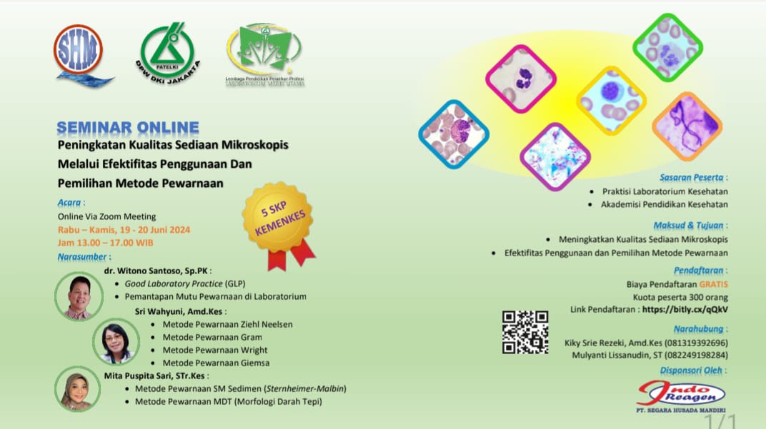 PENINGKATAN KUALITAS SEDIAAN MIKROSKOPIS MELALUI EFEKTIFITAS PENGGUNAAN DAN PEMILIHAN METODE PEWARNAAN