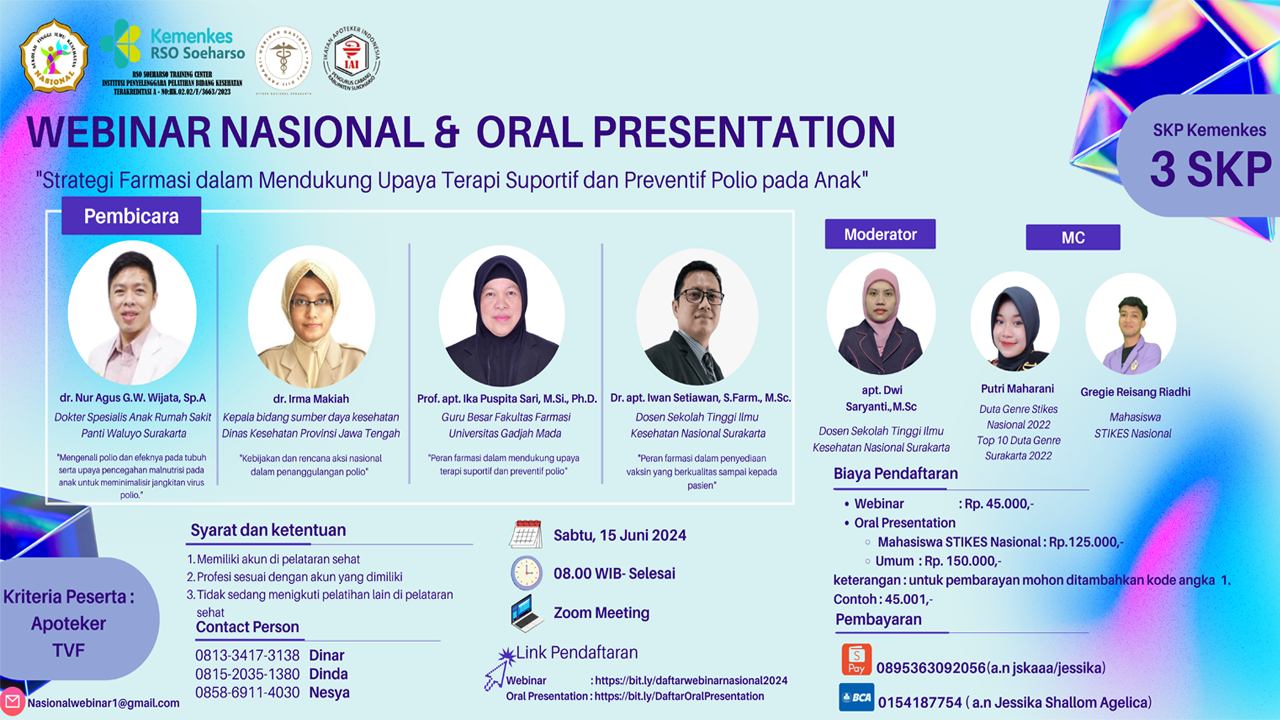 Strategi Farmasi Dalam Mendukung Upaya Terapi Suportif dan Preventif Polio Pada Anak - Farmasi STIKes Nasional Surakarta