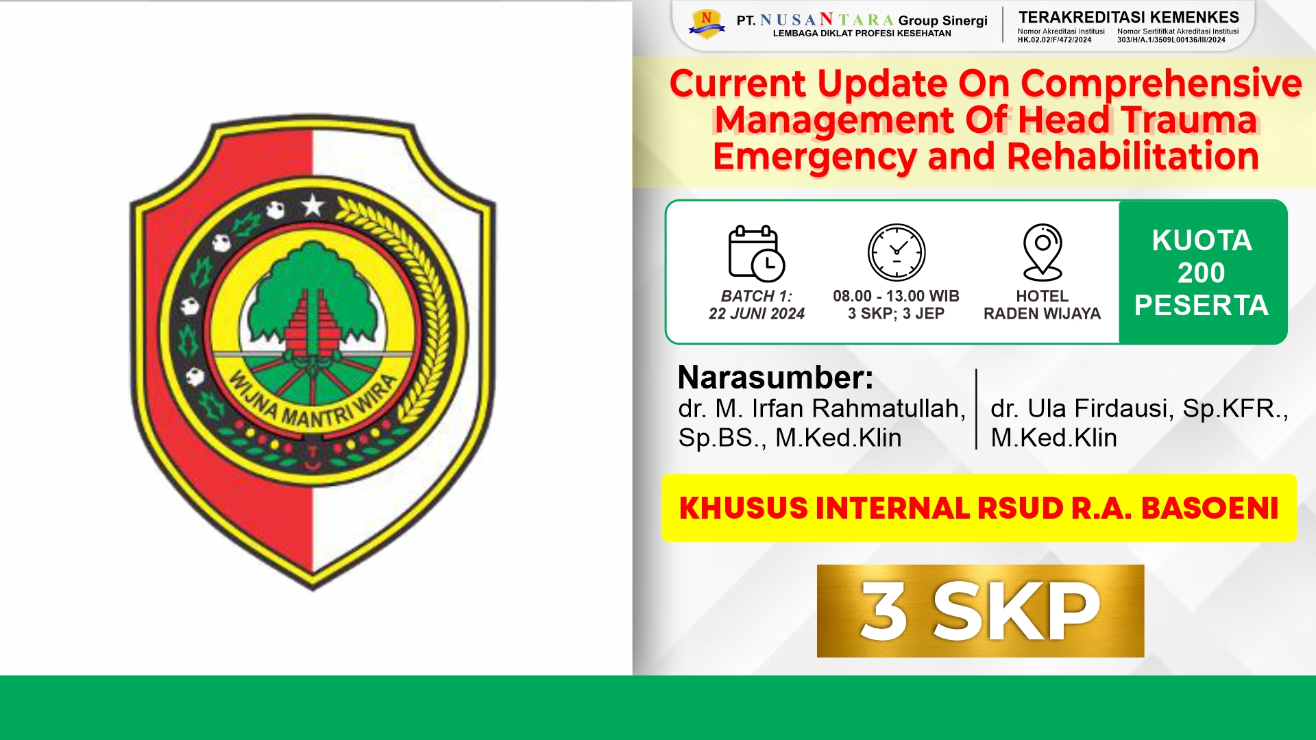 Current Update On Comprehensive Management Of Head Trauma Emergency and Rehabilitation