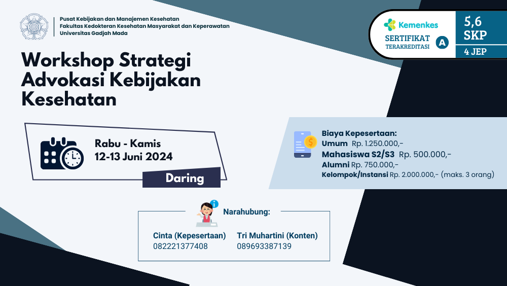 Workshop Strategi Advokasi Kebijakan Kesehatan