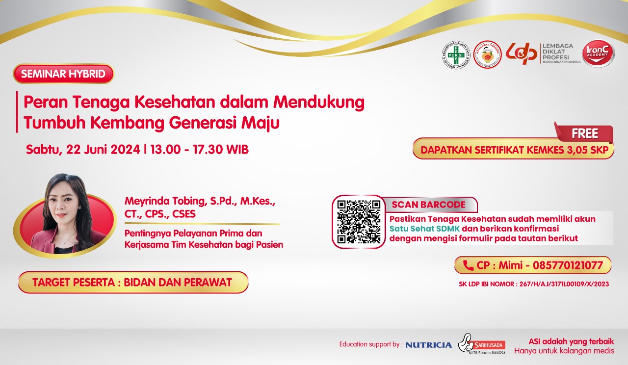 22 Juni 2024 Workshop Offline Peran Tenaga Kesehatan dalam Mendukung Tumbuh Kembang Generasi Maju