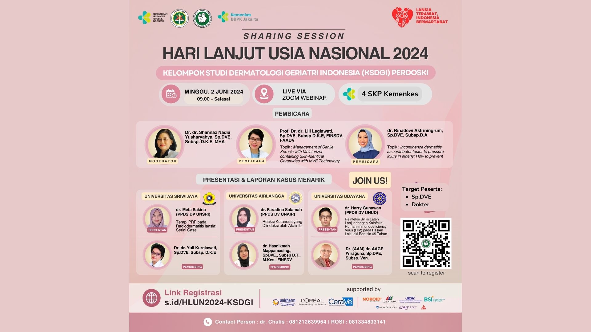 Webinar Sharing Session Hari Lanjut Usia Nasional (HLUN) 2024