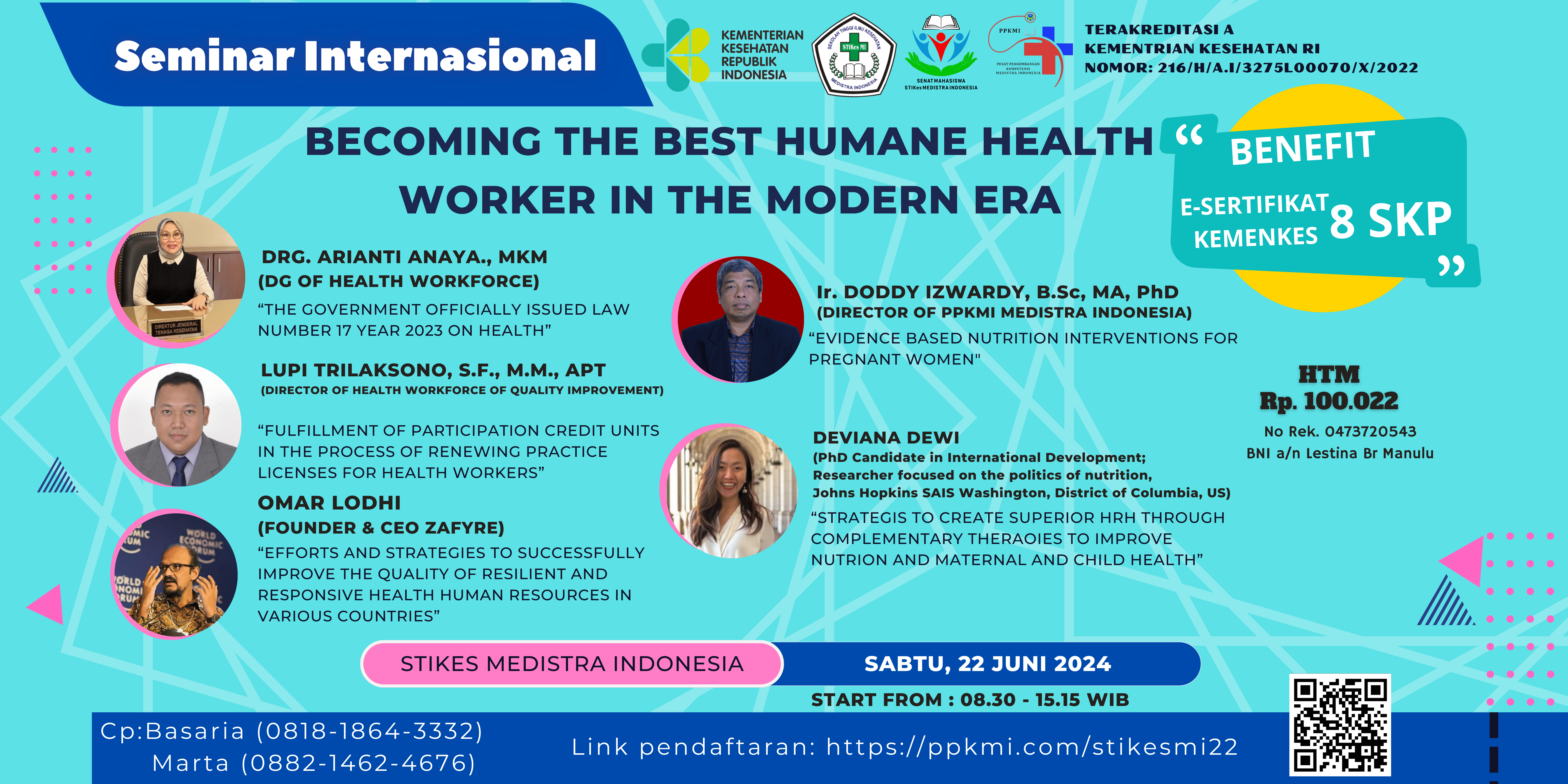 Webinar Internasional Becoming the Best Humane Health Worker in the Modern Era