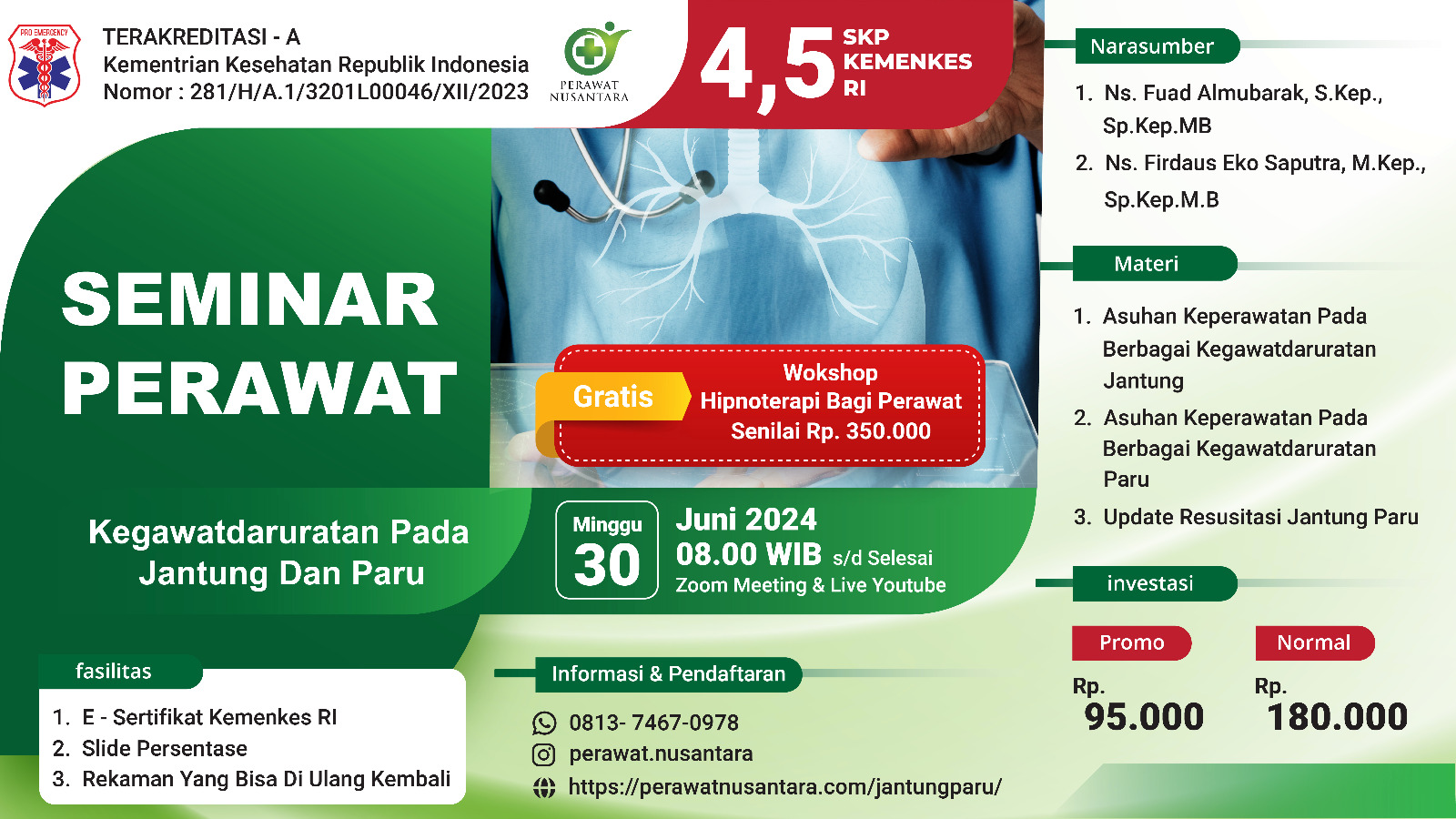 Webinar Kegawatdaruratan Pada Jantung Paru