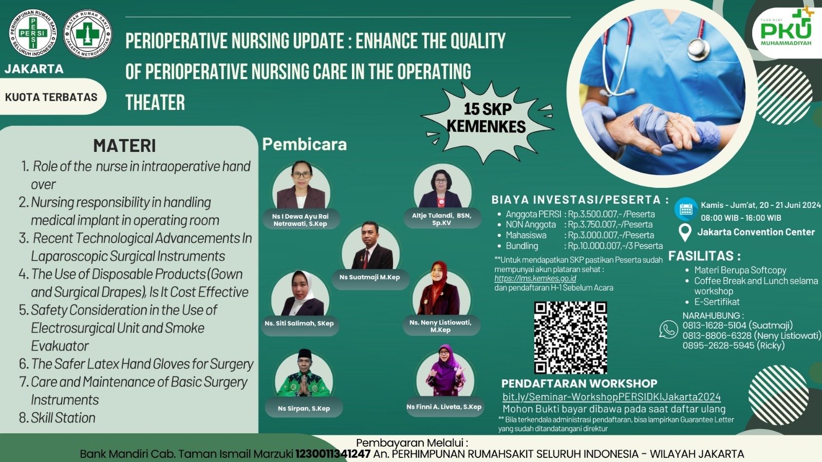 Workshop Perioperative Nursing Update Enhance The Quality Of Perioperative Nursing Care In The Operating Theater 
