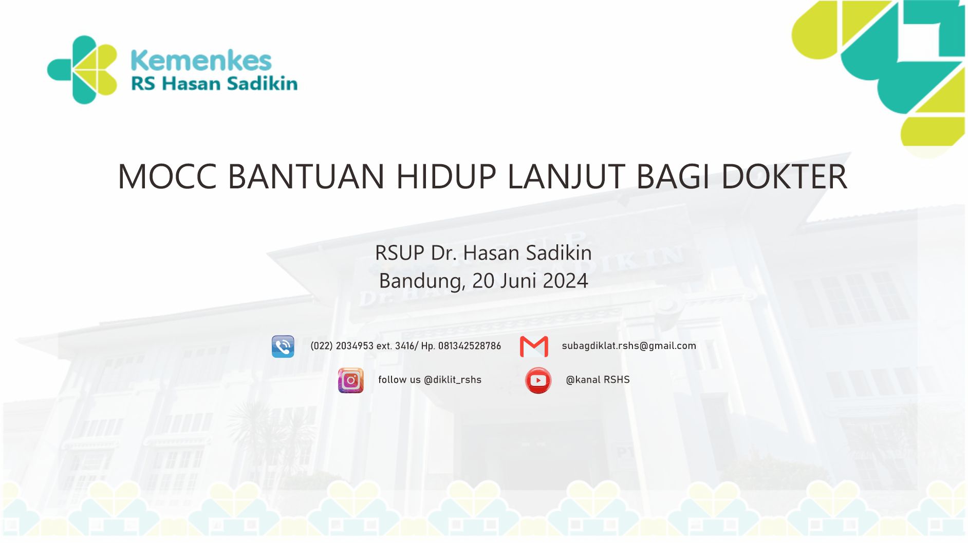 Uji Komprehensif Resertifikasi Pelatihan Bantuan Hidup Lanjut Dewasa Bagi Dokter