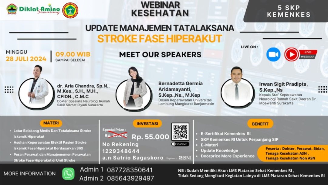 WEBINAR UPDATE MANAJEMEN TATALAKSANA STROKE FASE HIPERAKUT