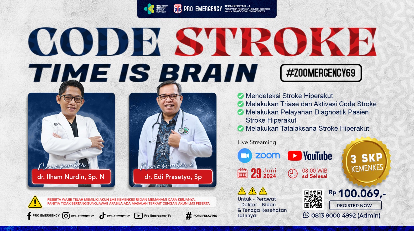 Webinar Update Stroke Code Time Is Brain