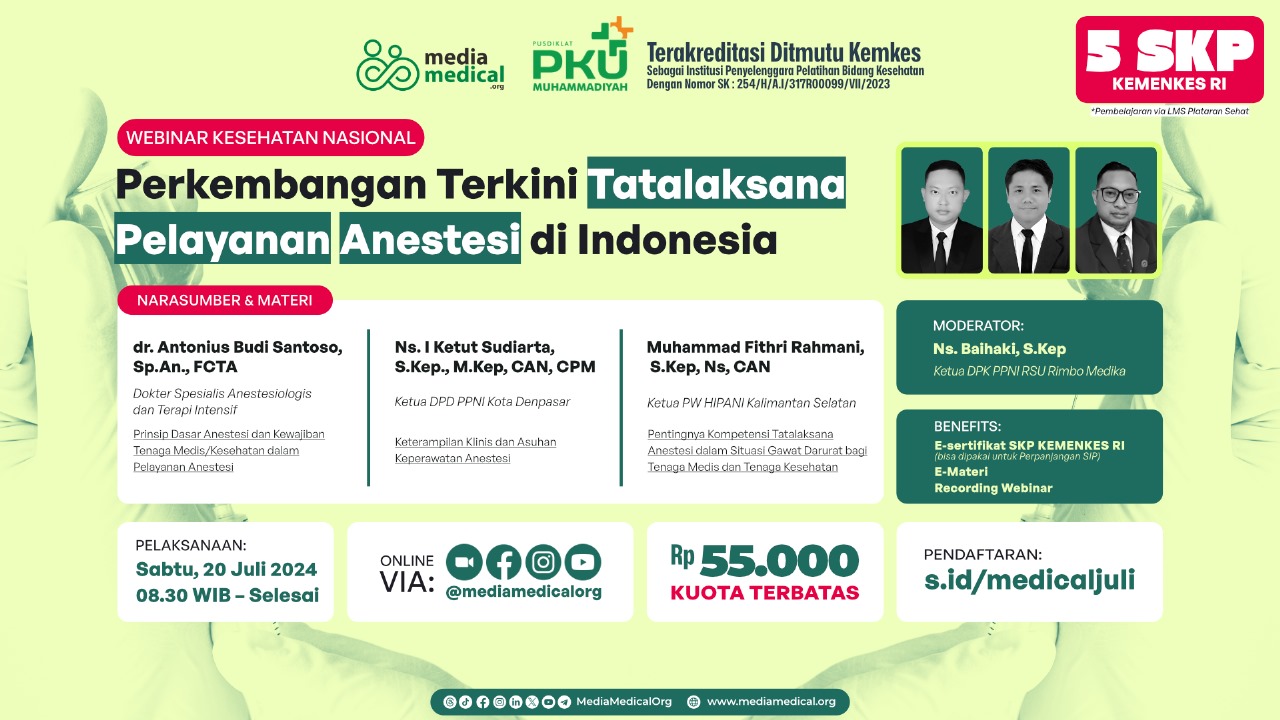 Perkembangan Tatalaksana Pelayanan Anestesi di Indonesia