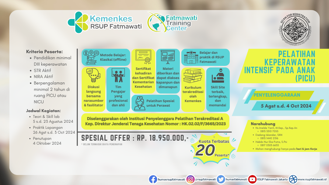 PICU . PELATIHAN KEPERAWATAN INTENSIF PADA ANAK (PICU)