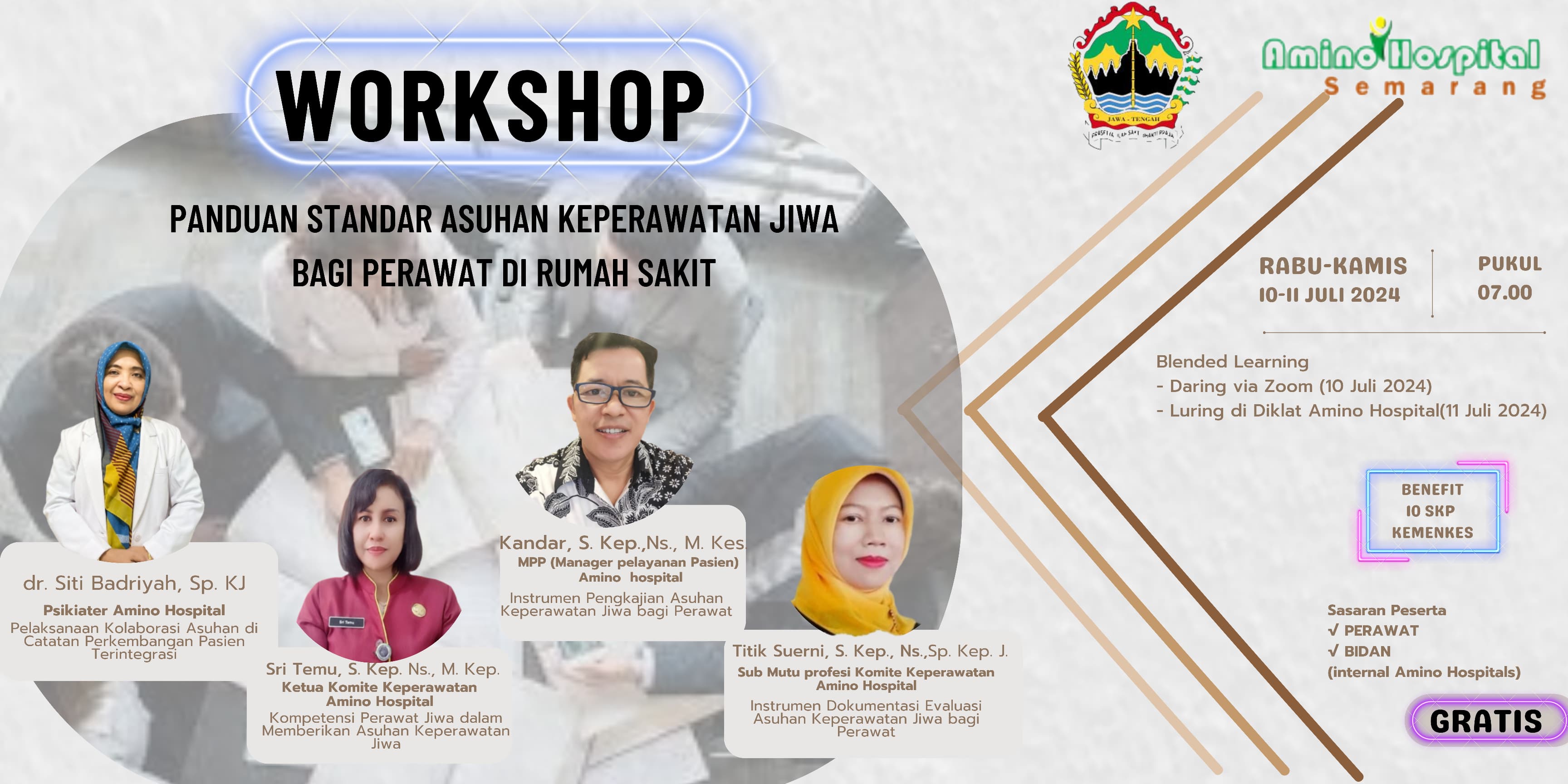 WORKSHOP PANDUAN STANDAR ASUHAN KEPERAWATAN JIWA BAGI PERAWAT DI RUMAH SAKIT
