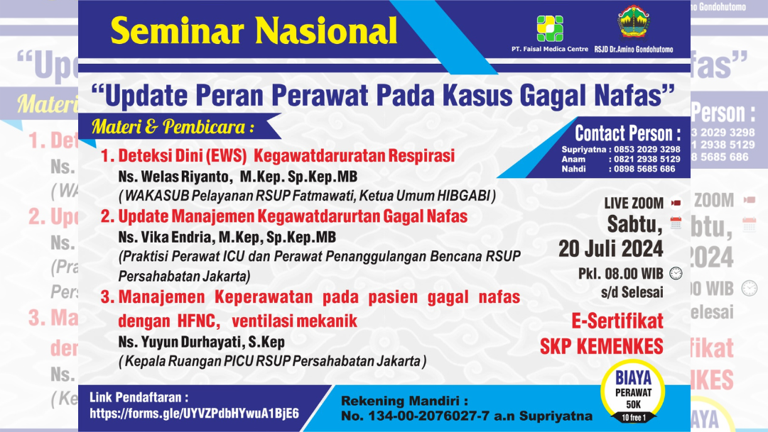 Seminar Nasional Update Peran Perawat Pada Kasus Gagal Nafas
