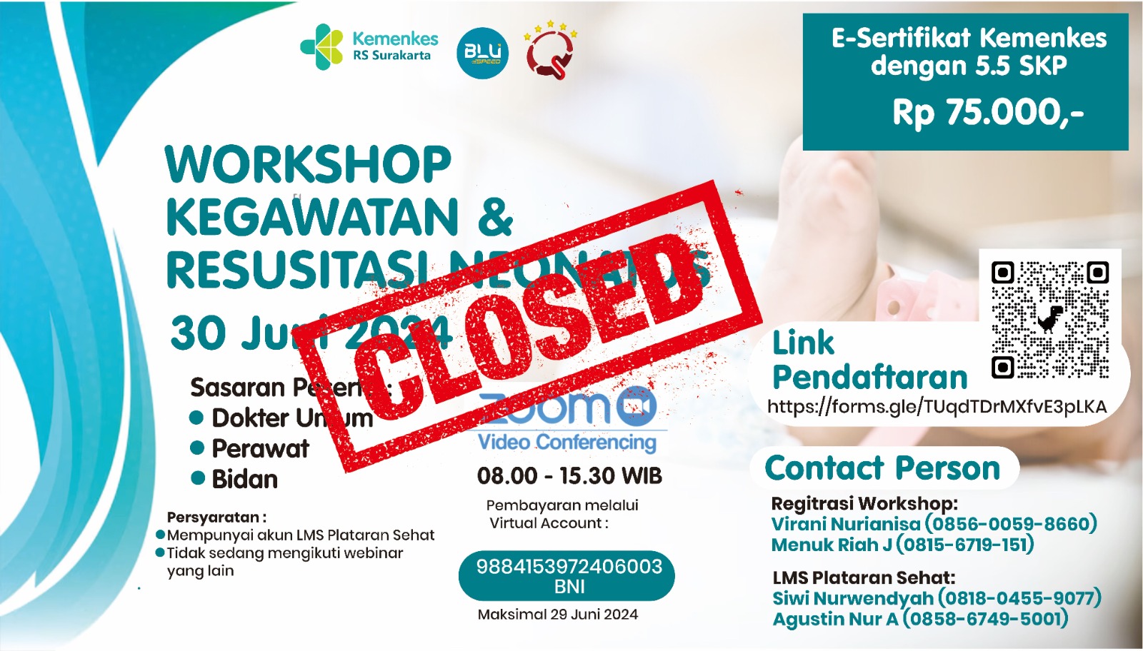 Workshop Kegawatan dan Resusitasi Neonatus