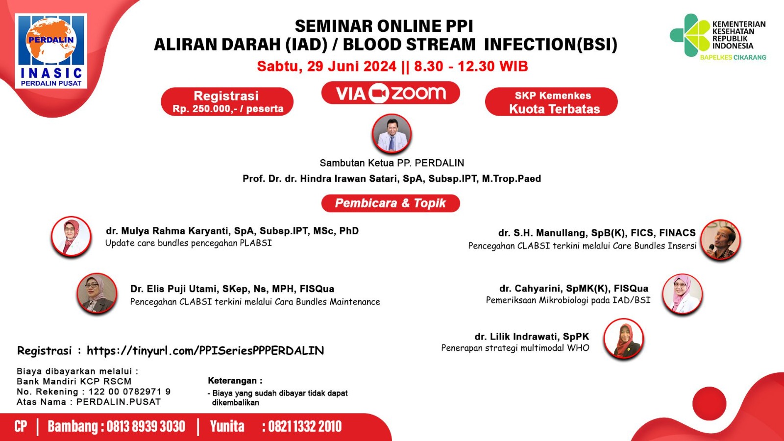 Seminar Pencegahan dan Pengendalian Infeksi Aliran Darah (IAD)