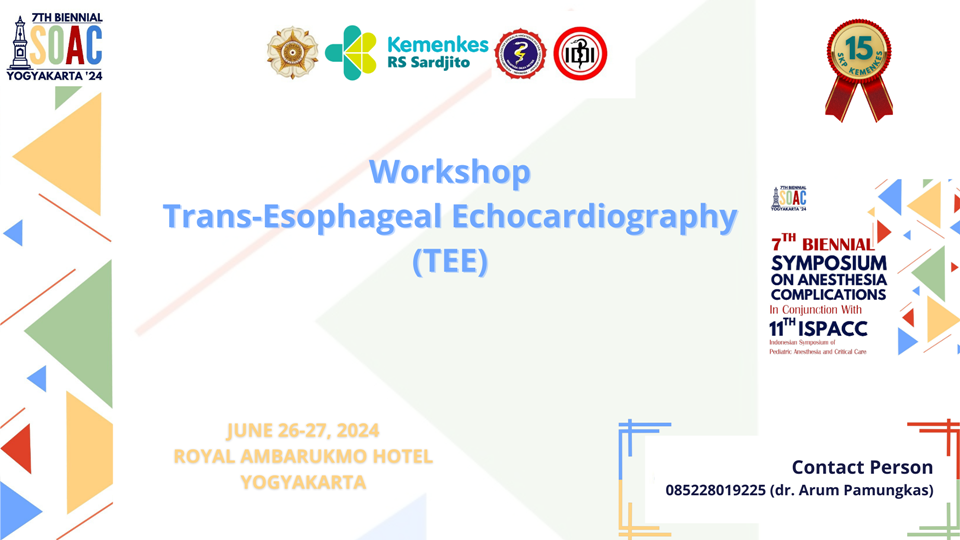 Workshop Trans-Esophageal Echocardiography (TEE)
