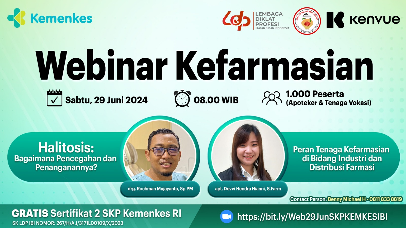 Seminar Halitosis di mulut bagaimana untuk pencegahan dan penanganannya dan peran Tenaga Kefarmasian dalam sektor Distribusi dan Industri Farmasi