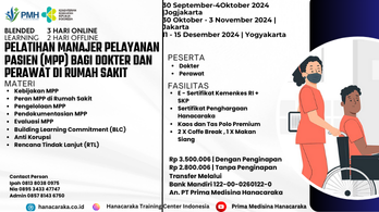 Pelatihan Manajer Pelayanan Pasien (MPP) Bagi Dokter dan Perawat Di Rumah Sakit