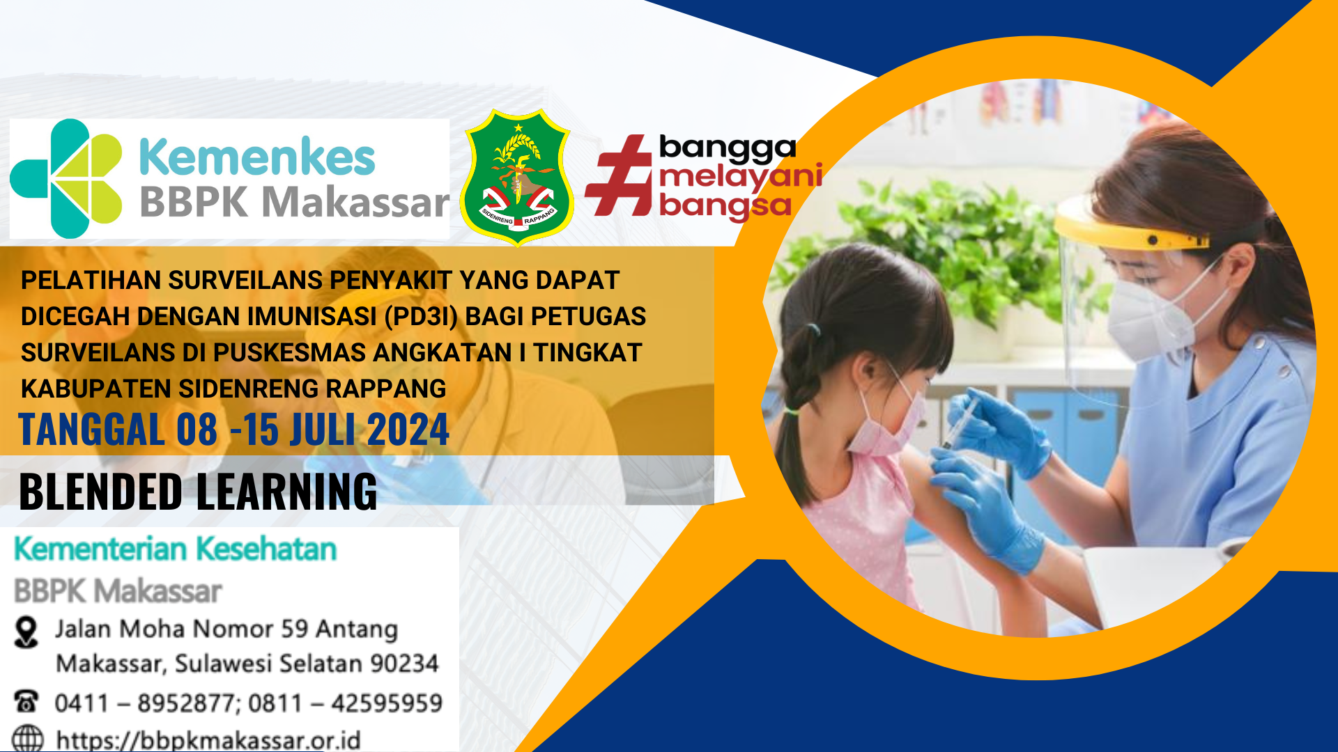 Pelatihan Surveilans Penyakit yang Dapat Dicegah dengan Imunisasi (PD3I) bagi Petugas Surveilans di Puskesmas Angkatan I Kabupaten Sidrap