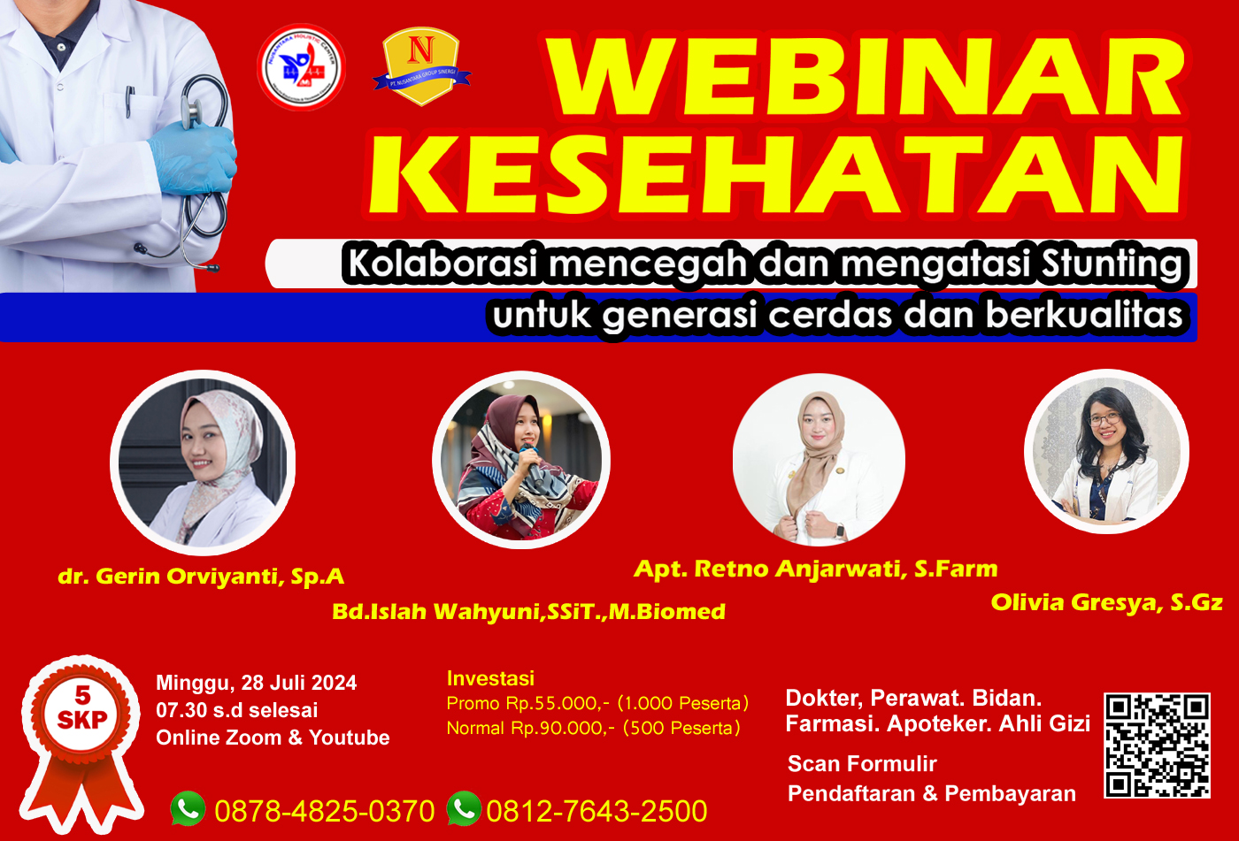 Webinar Kesehatan  Kolaborasi Mencegah dan Mengatasi Stunting untuk Generasi Cerdas dan Berkualitas