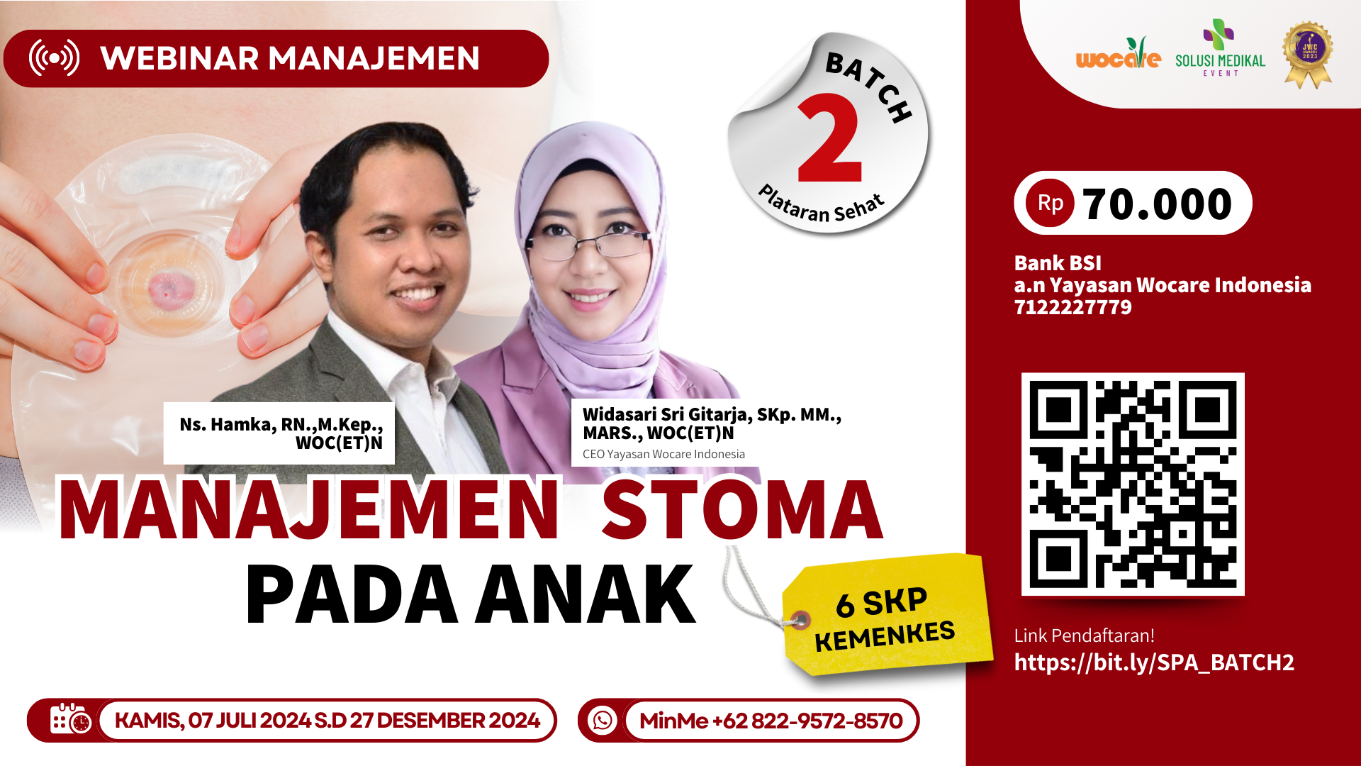 BATCH 2 WORKSHOP MANAJEMEN STOMA PADA ANAK