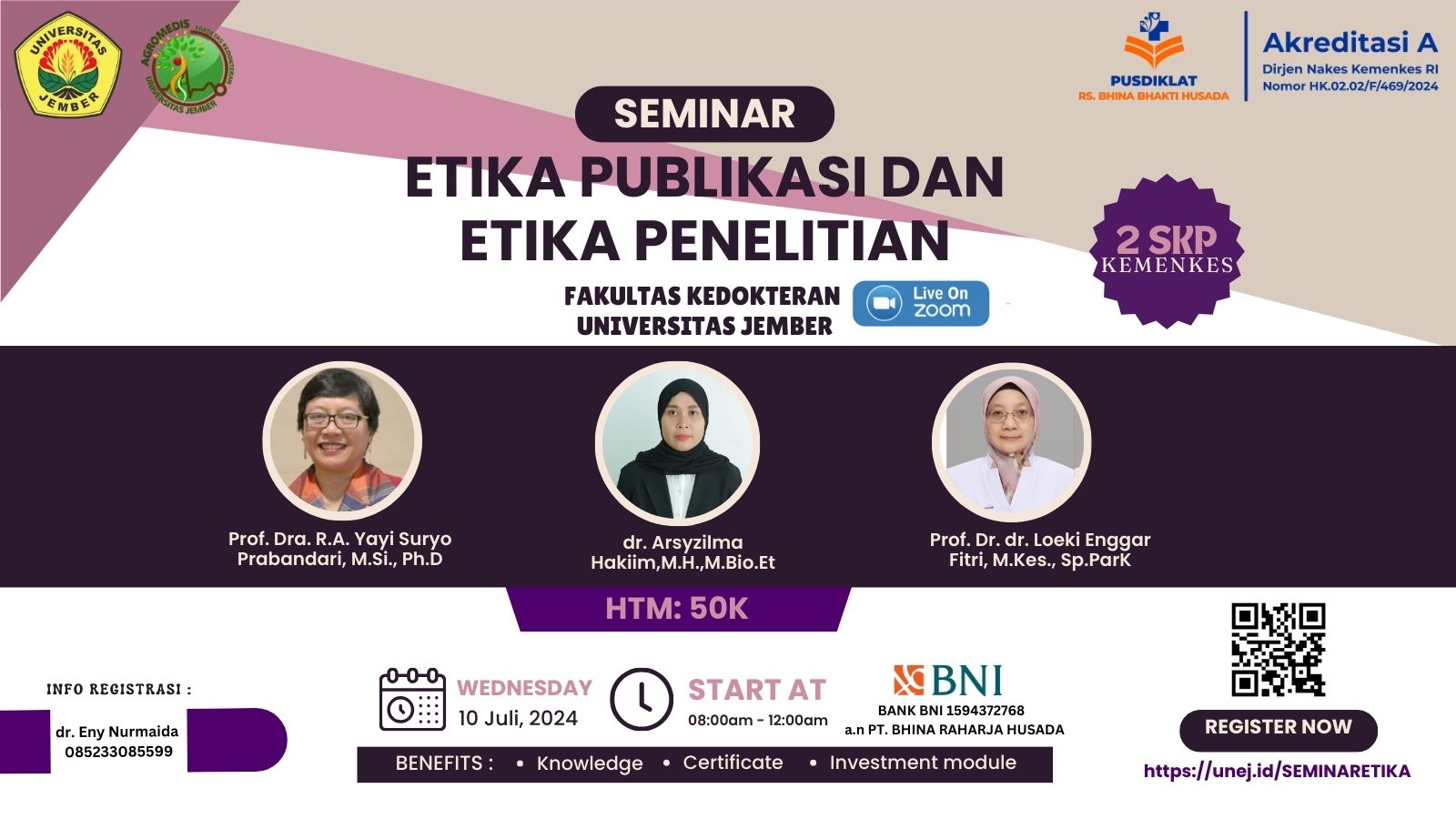 ETIKA PUBLIKASI DAN ETIKA PENELITIAN KEDOKTERAN OLEH KONSENTRASI ETIK, BIOETIK DAN MEDIKOLEGAL