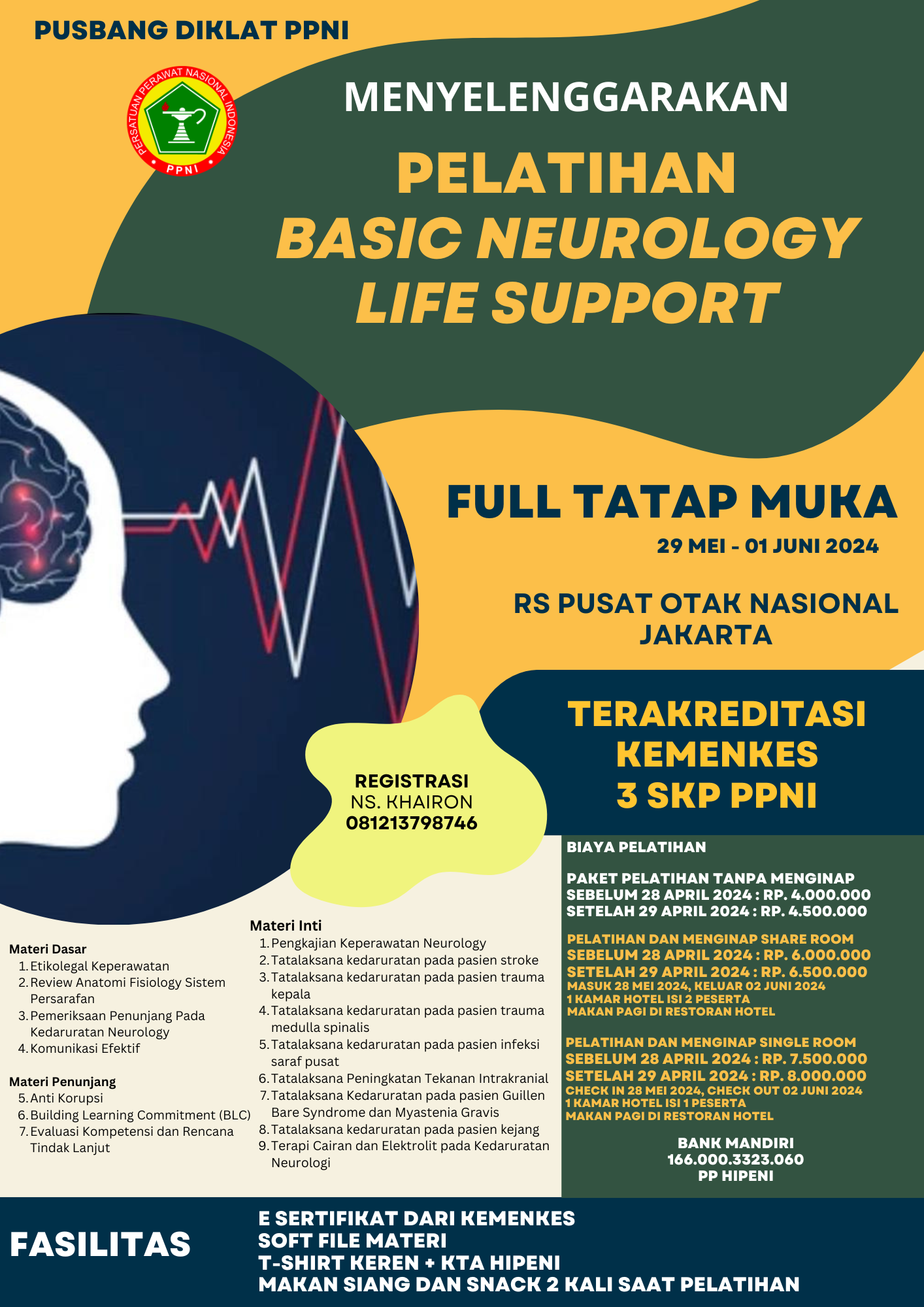10167-Pelatihan Basic Neuro Life Support (BNLS) Bagi Perawat di Rumah Sakit di RS PON Jakarta