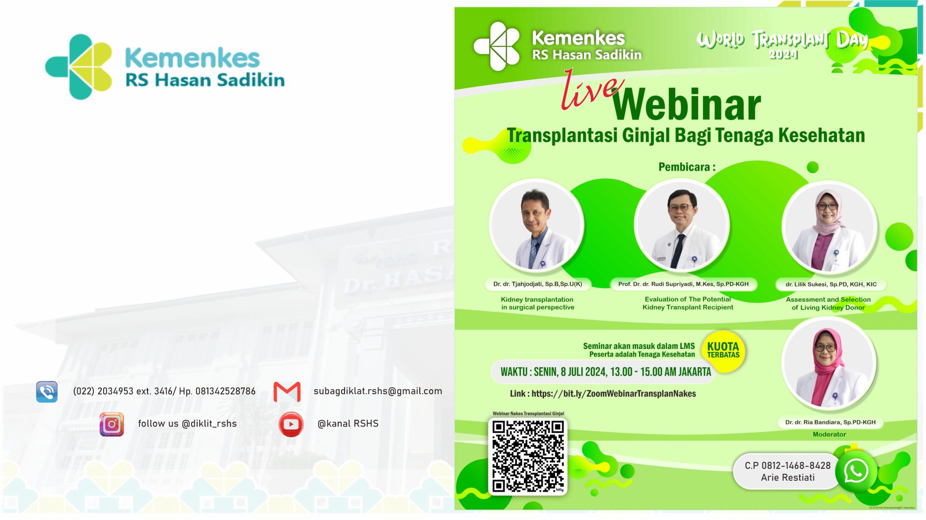 Webinar Transplantasi Ginjal Bagi Tenaga Kesehatan