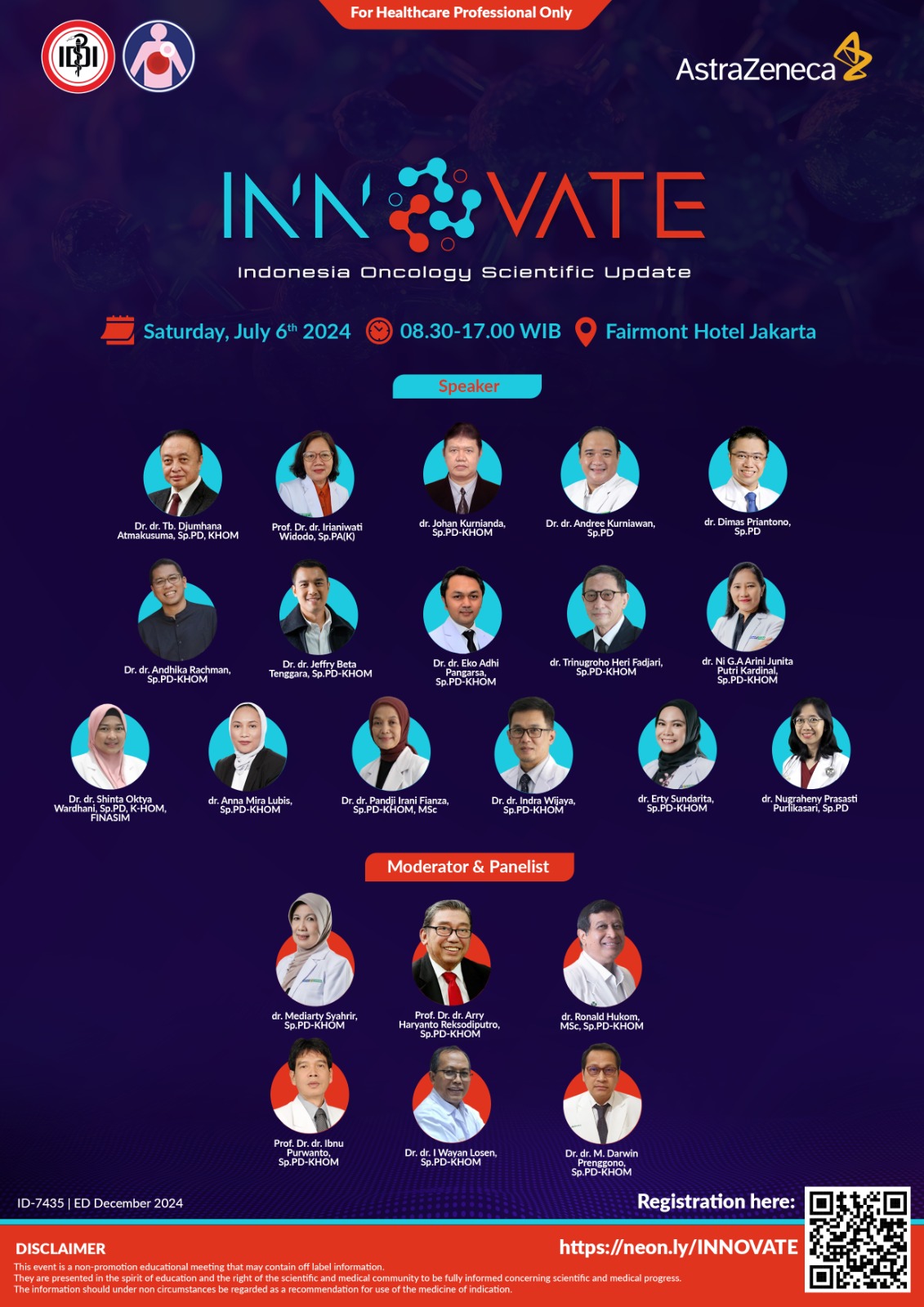 Kegiatan Ilmiah INNOVATE (Indonesia Oncology Scientific Update)