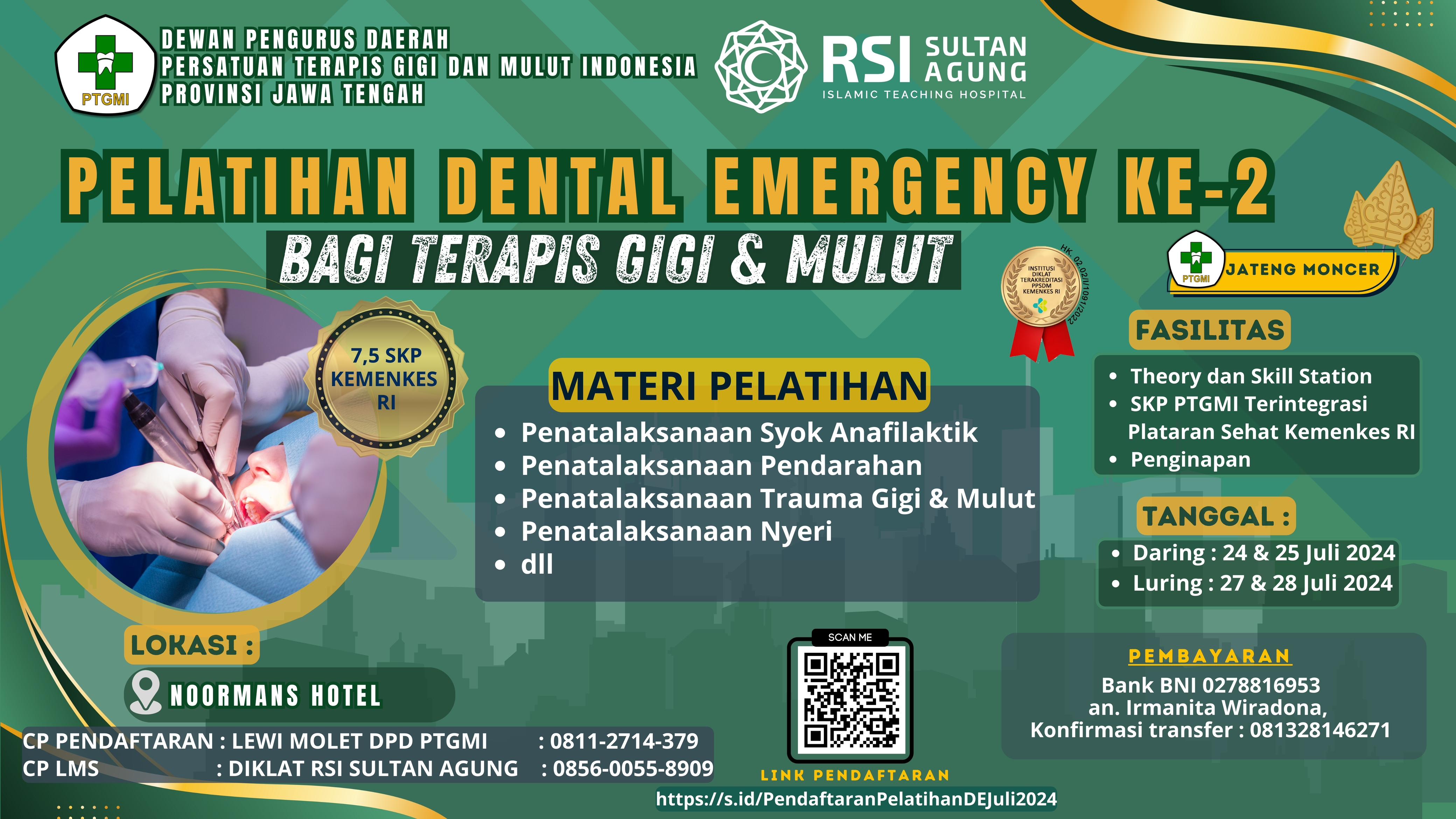 Pelatihan Dental Emergency bagi Terapis Gigi dan Mulut