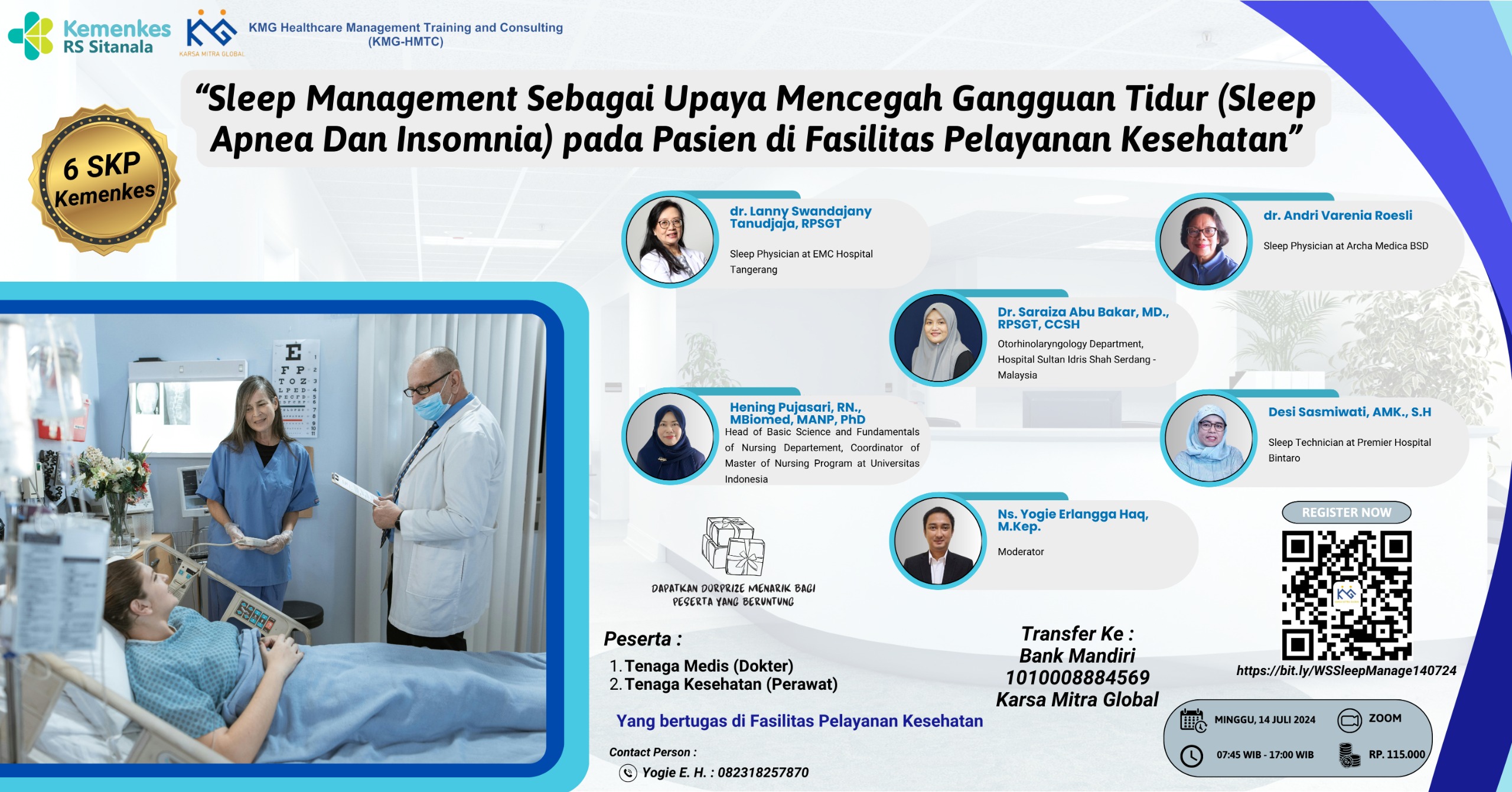 Sleep Management sebagai Upaya Mencegah Gangguan Tidur (Sleep Apnea dan Insomnia) pada Pasien di Fasilitas Pelayanan Kesehatan