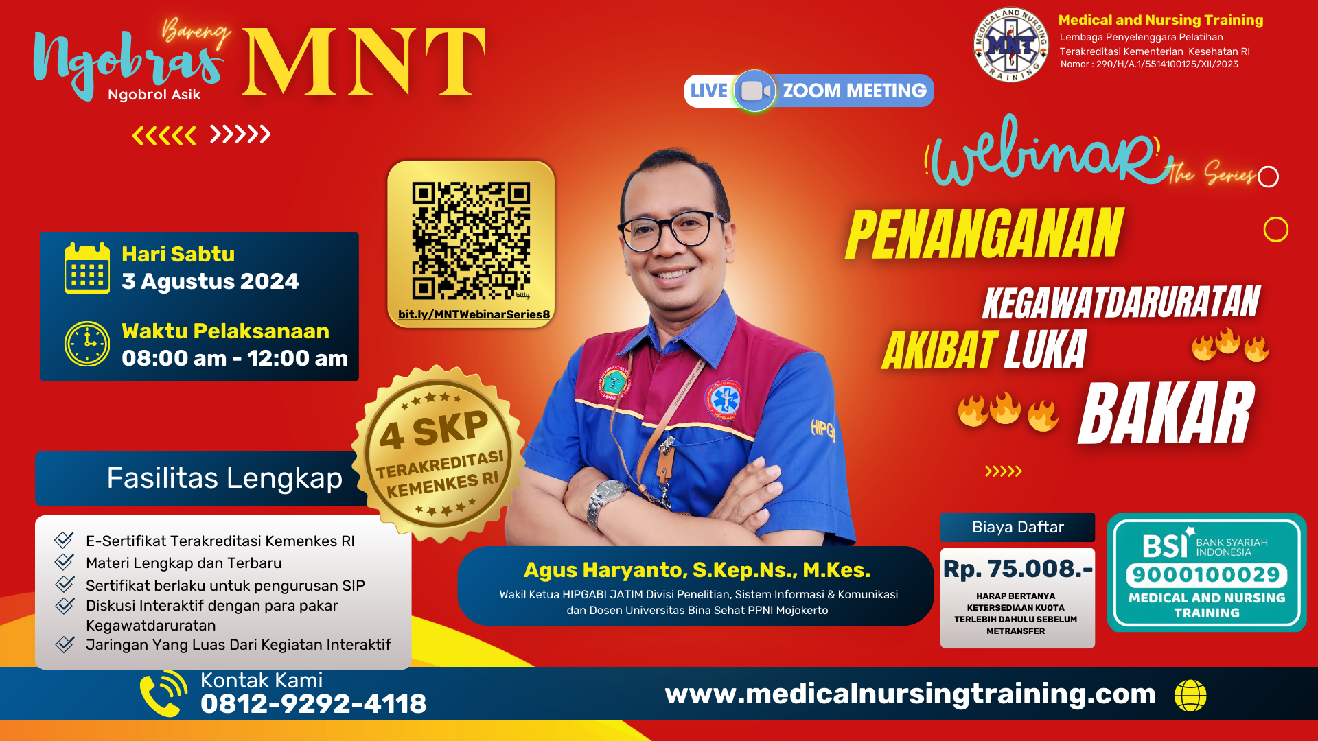 Webinar Series 8 Penanganan Kegawatdaruratan Akibat Luka Bakar